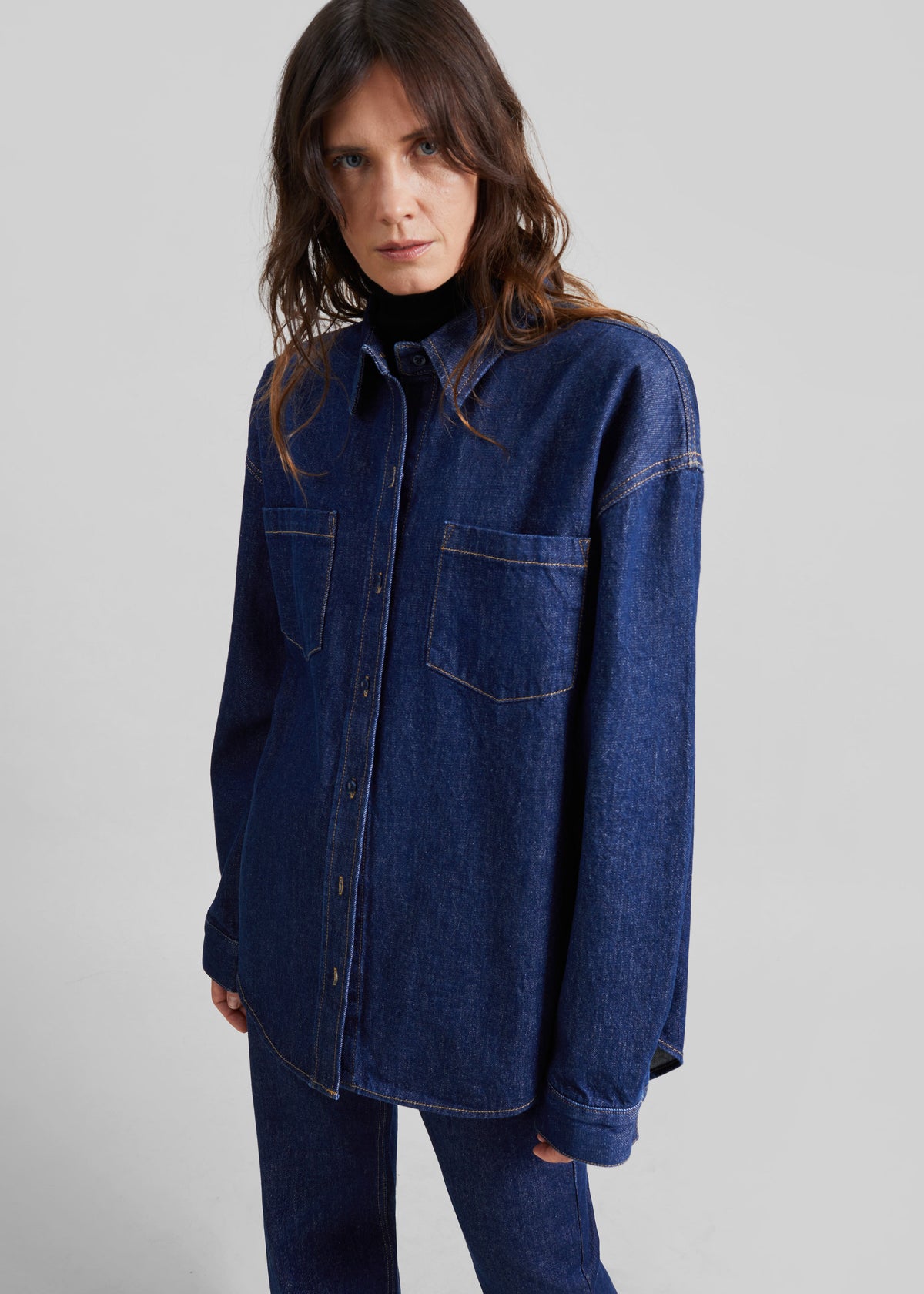 Deira Denim Shirt - Dark Wash - 2