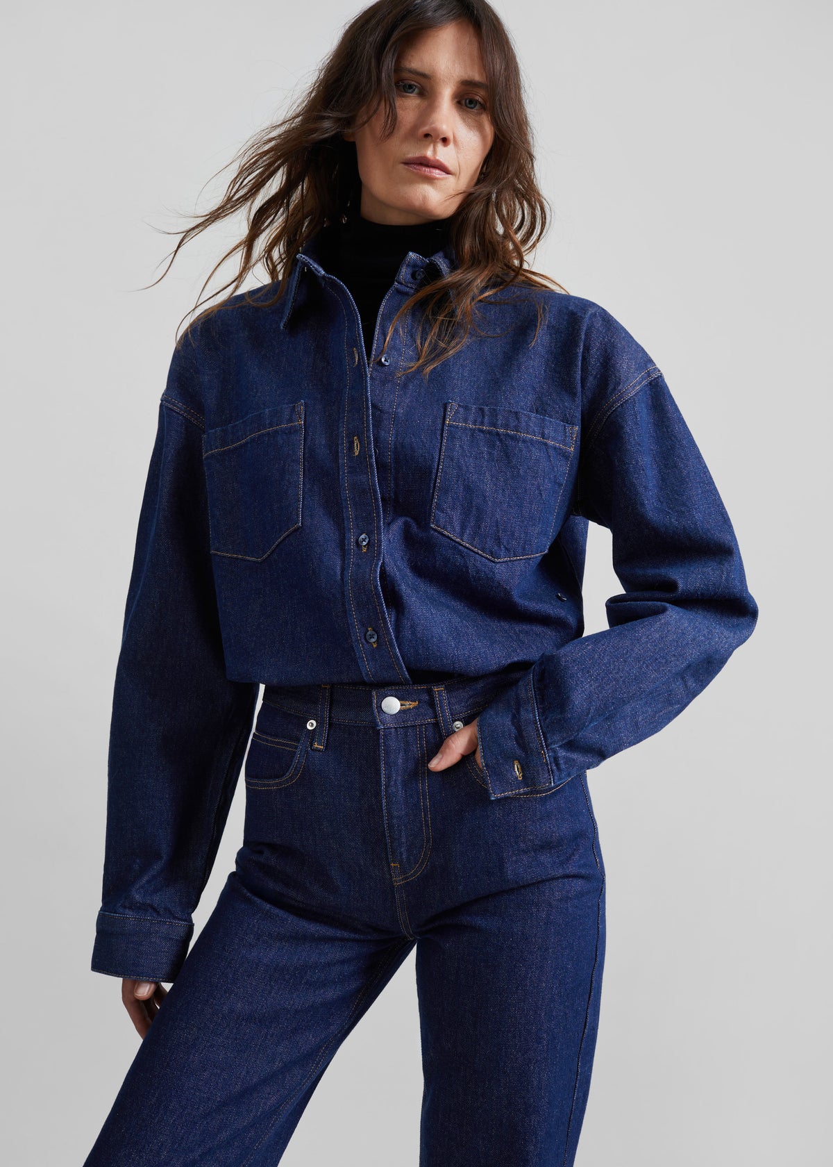 Deira Denim Shirt - Dark Wash - 4