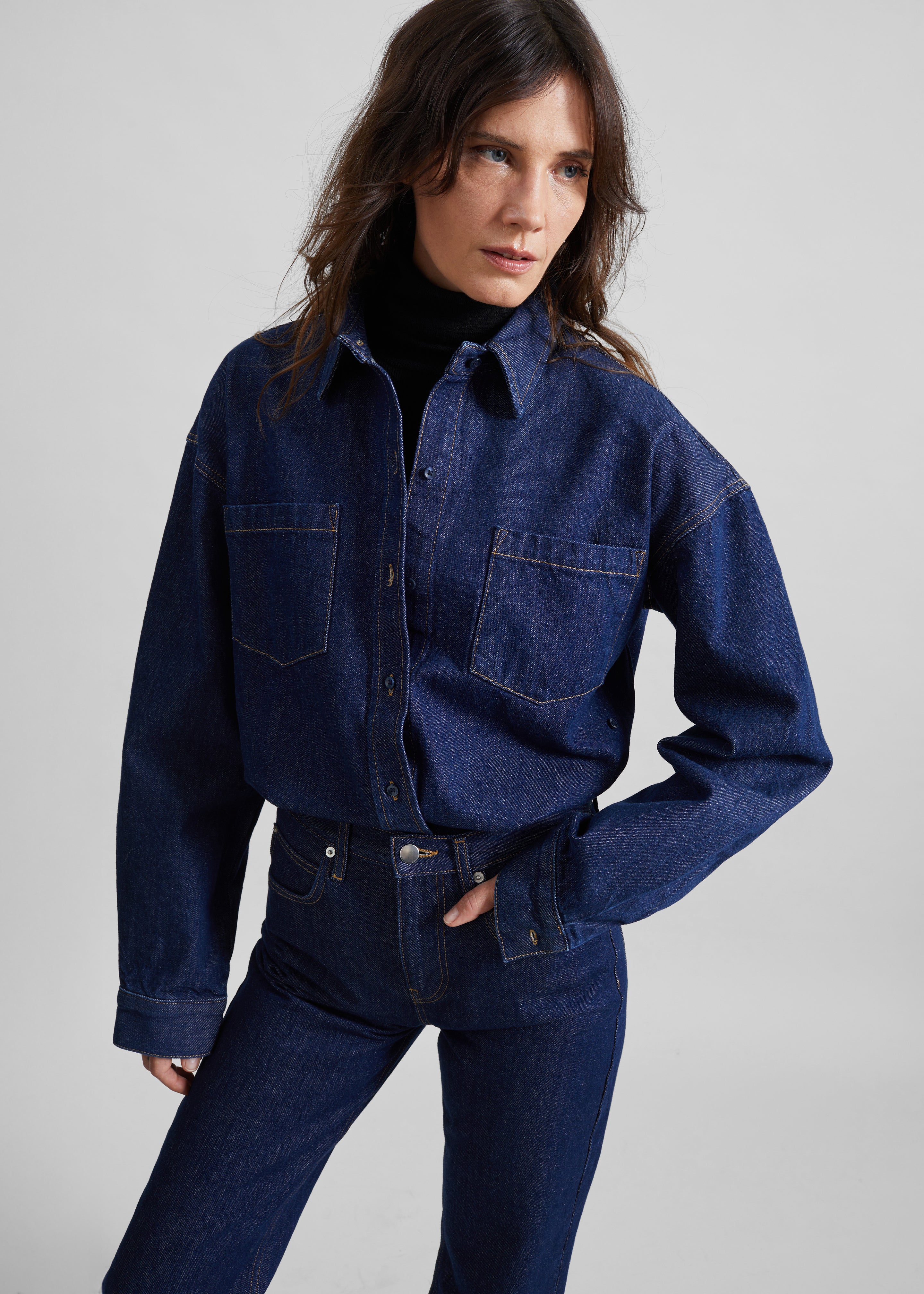 Deira Denim Shirt - Dark Wash - 5