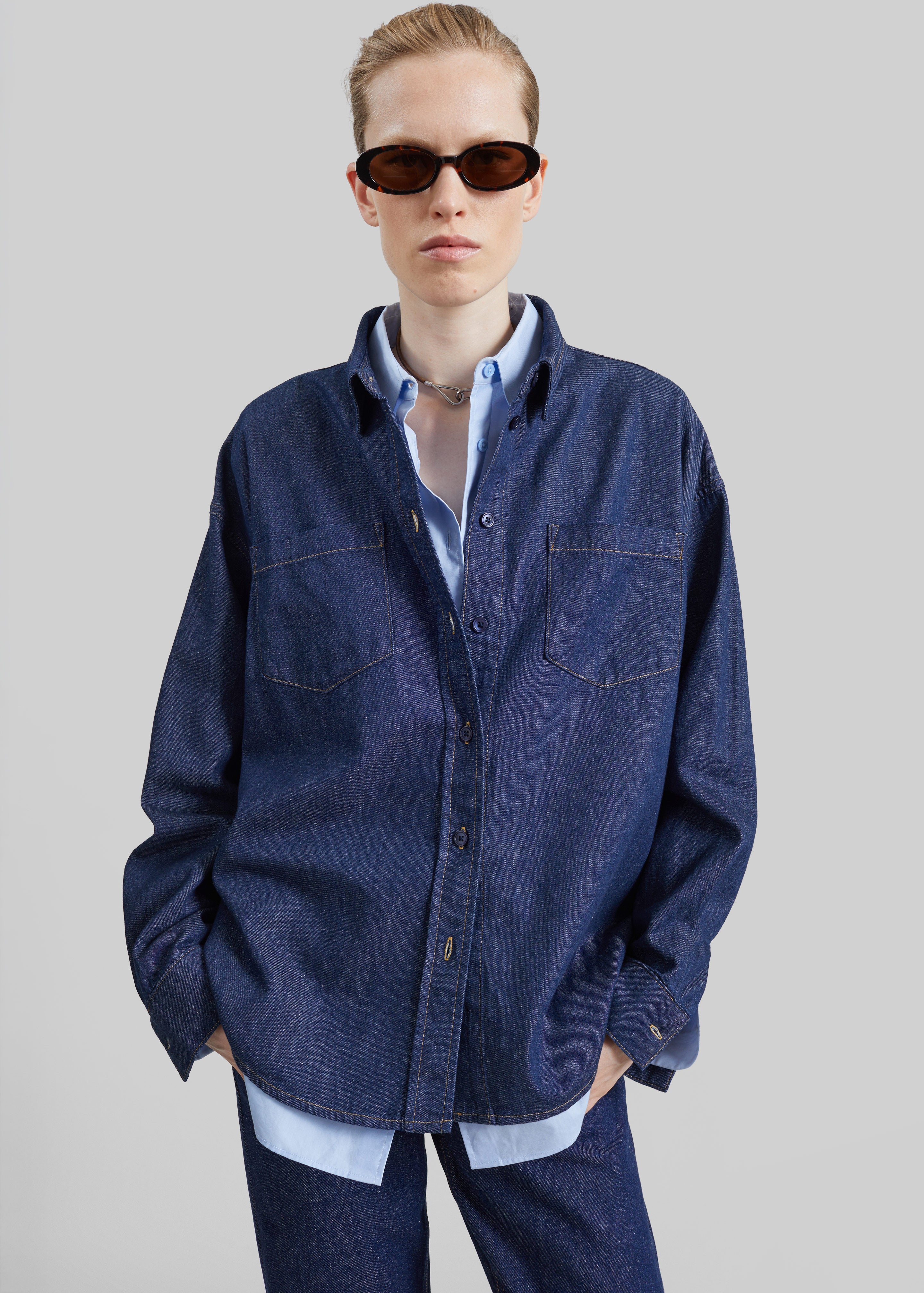 Deira Denim Shirt - Dark Wash - 9