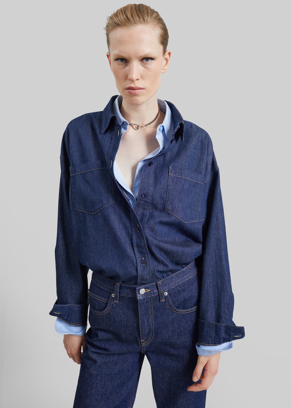 Deira Denim Shirt - Dark Wash - 10