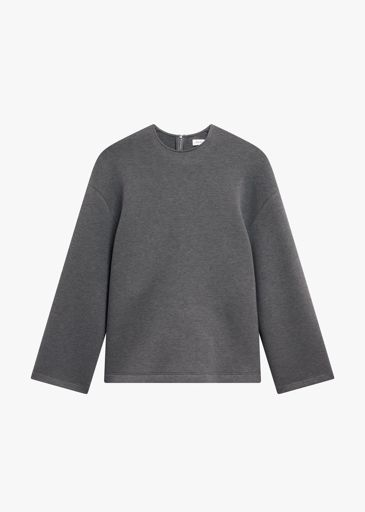 Delancey Long Sleeve Neoprene Top - Dark Grey - 8
