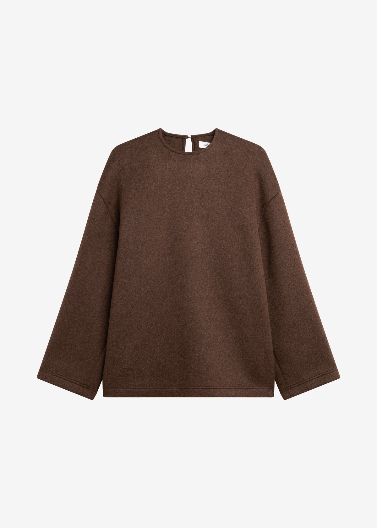 Delancey Long Sleeve Wool Top - Brown Melange - 5