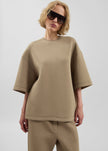 Delancey Neoprene Tee - Camel