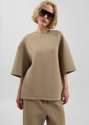 Delancey Neoprene Tee - Camel