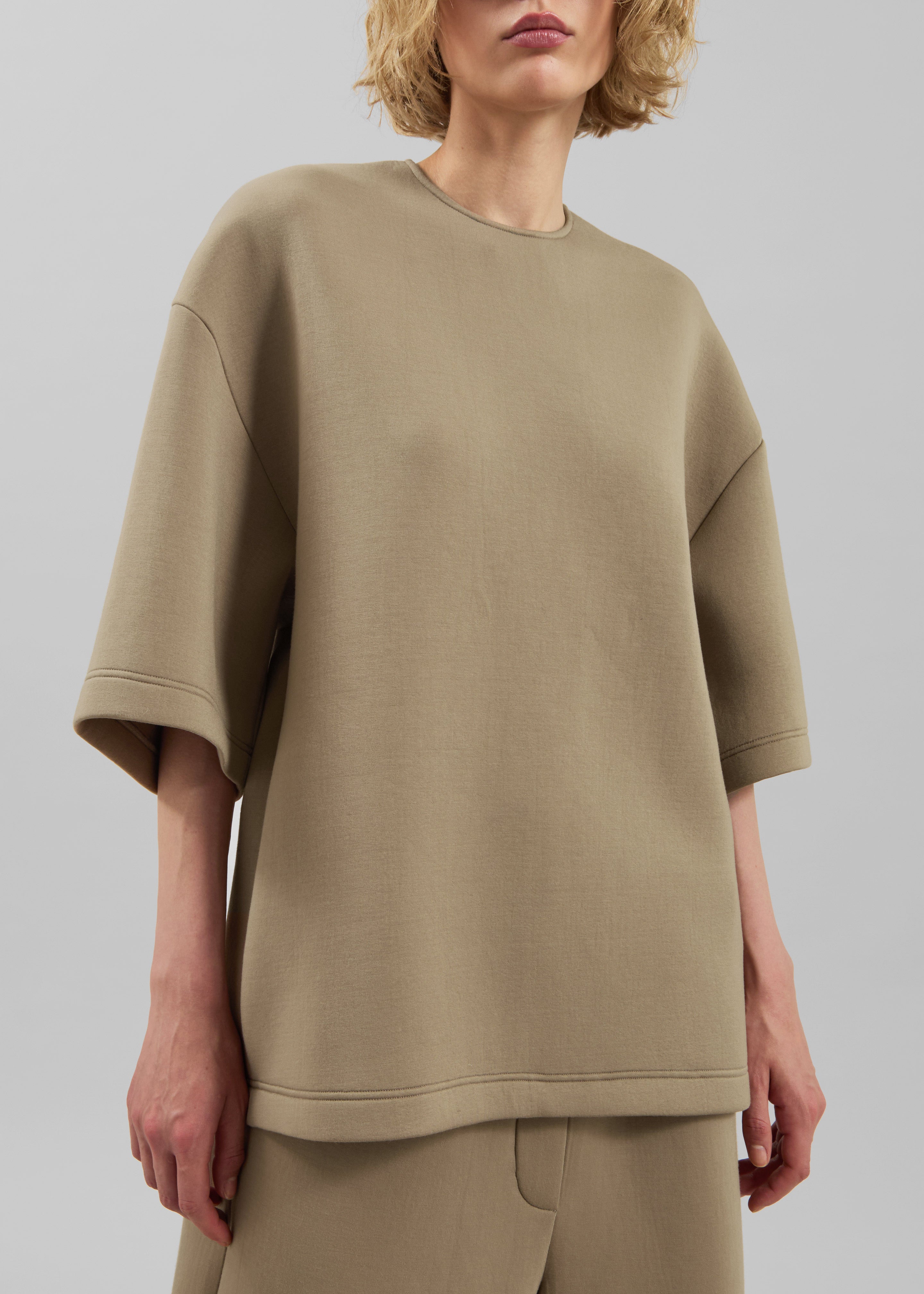 Delancey Neoprene Tee - Camel - 6
