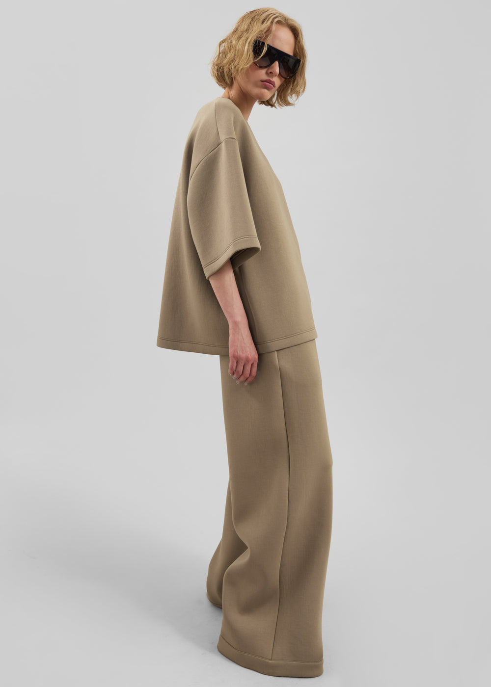 Delancey Neoprene Tee - Camel - 1
