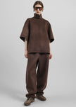 Delancey Wool Joggers - Brown Melange