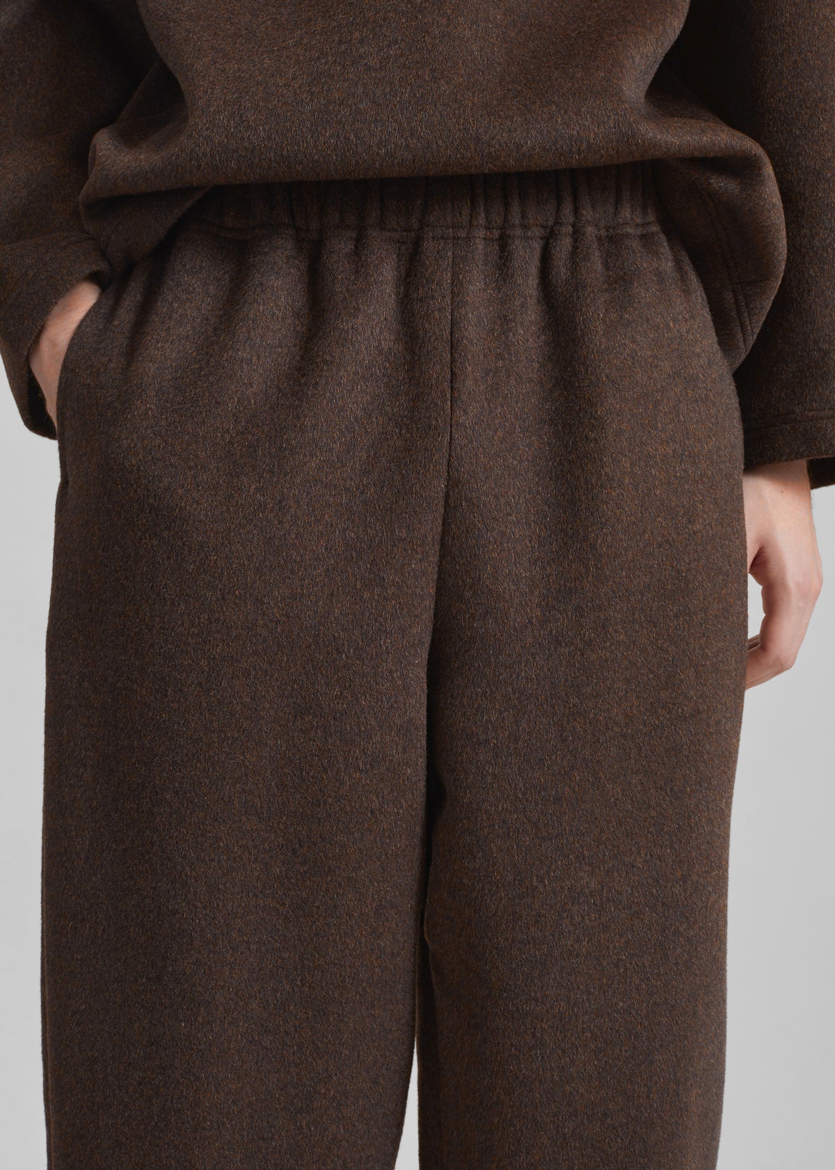 Delancey Wool Joggers - Brown Melange - 9