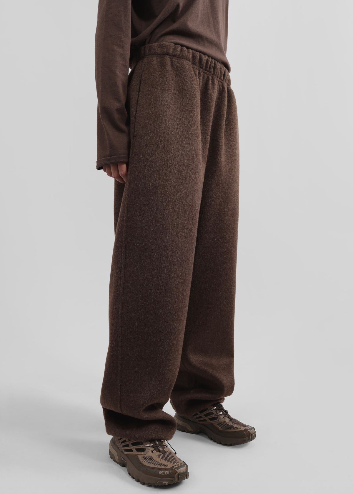 Delancey Wool Joggers - Brown Melange - 6