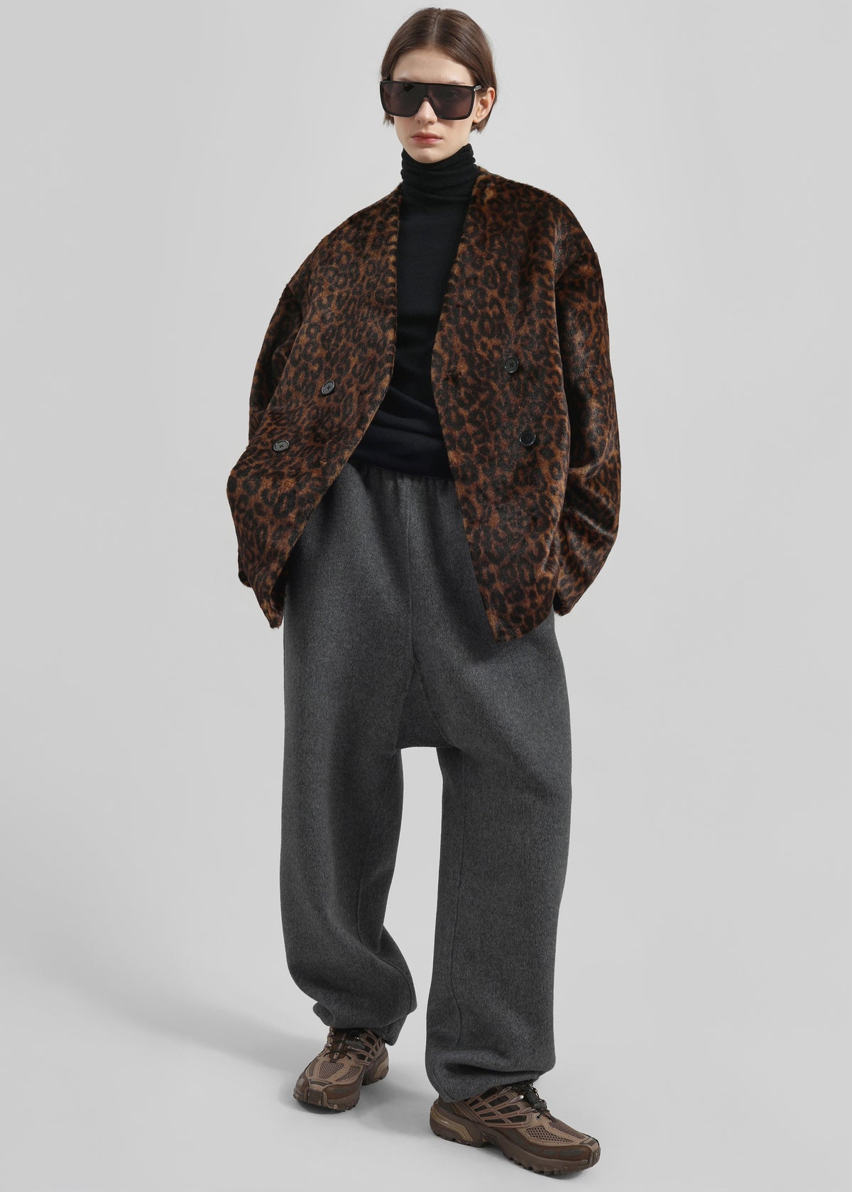 Delancey Wool Joggers - Dark Grey Melange - 7