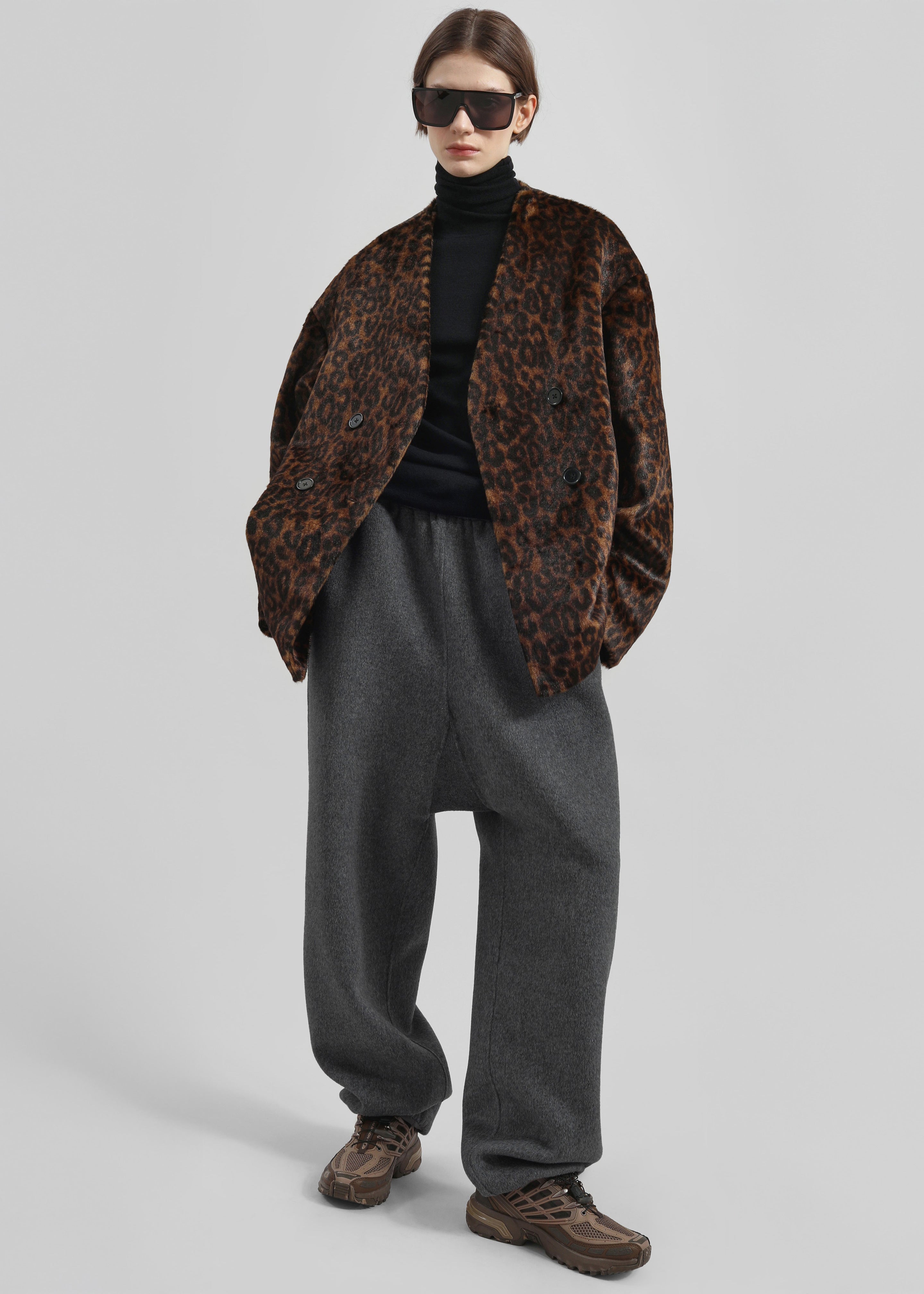 Delancey Wool Joggers - Dark Grey Melange - 7