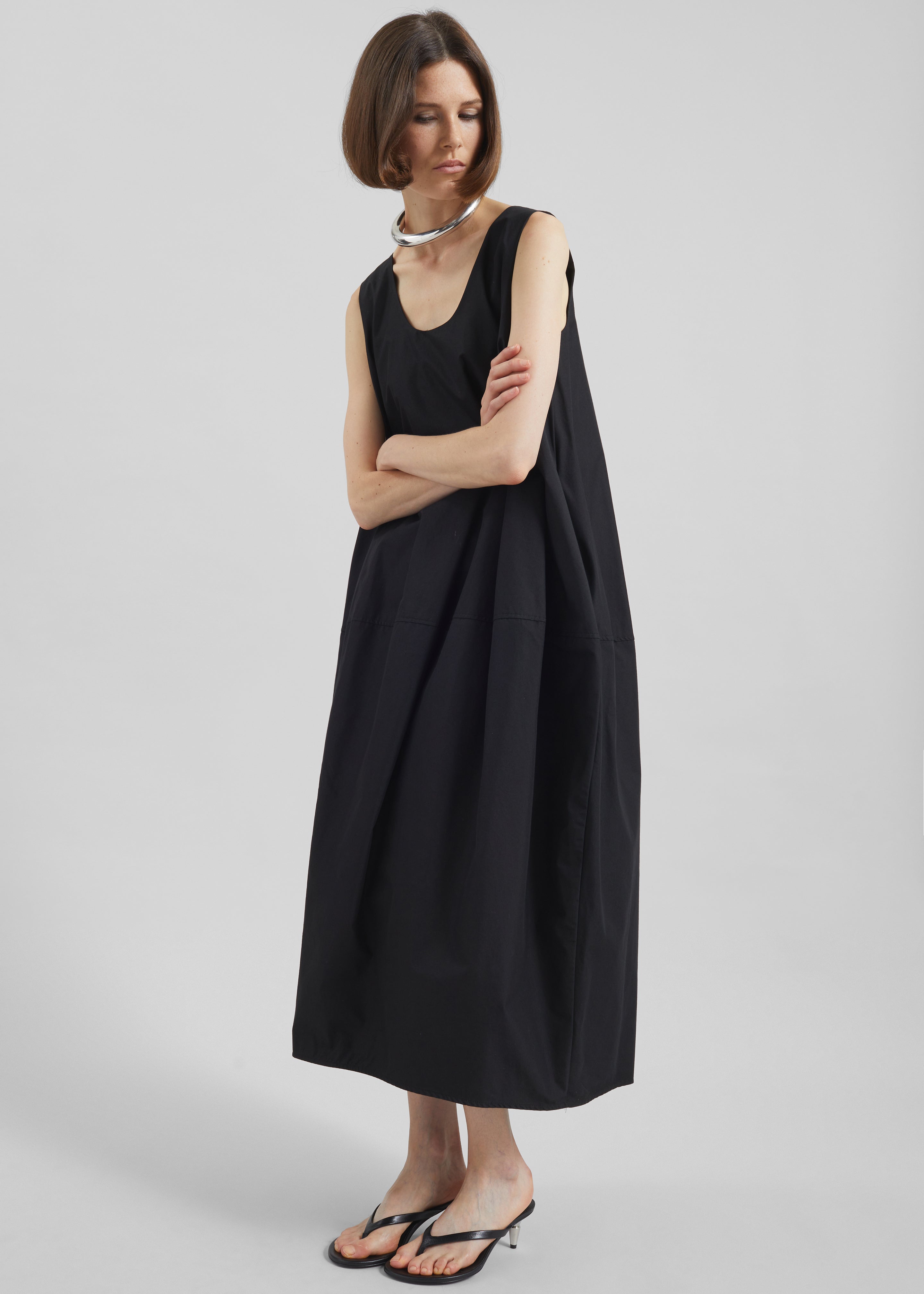 Delane Cocoon Dress - Black – The Frankie Shop