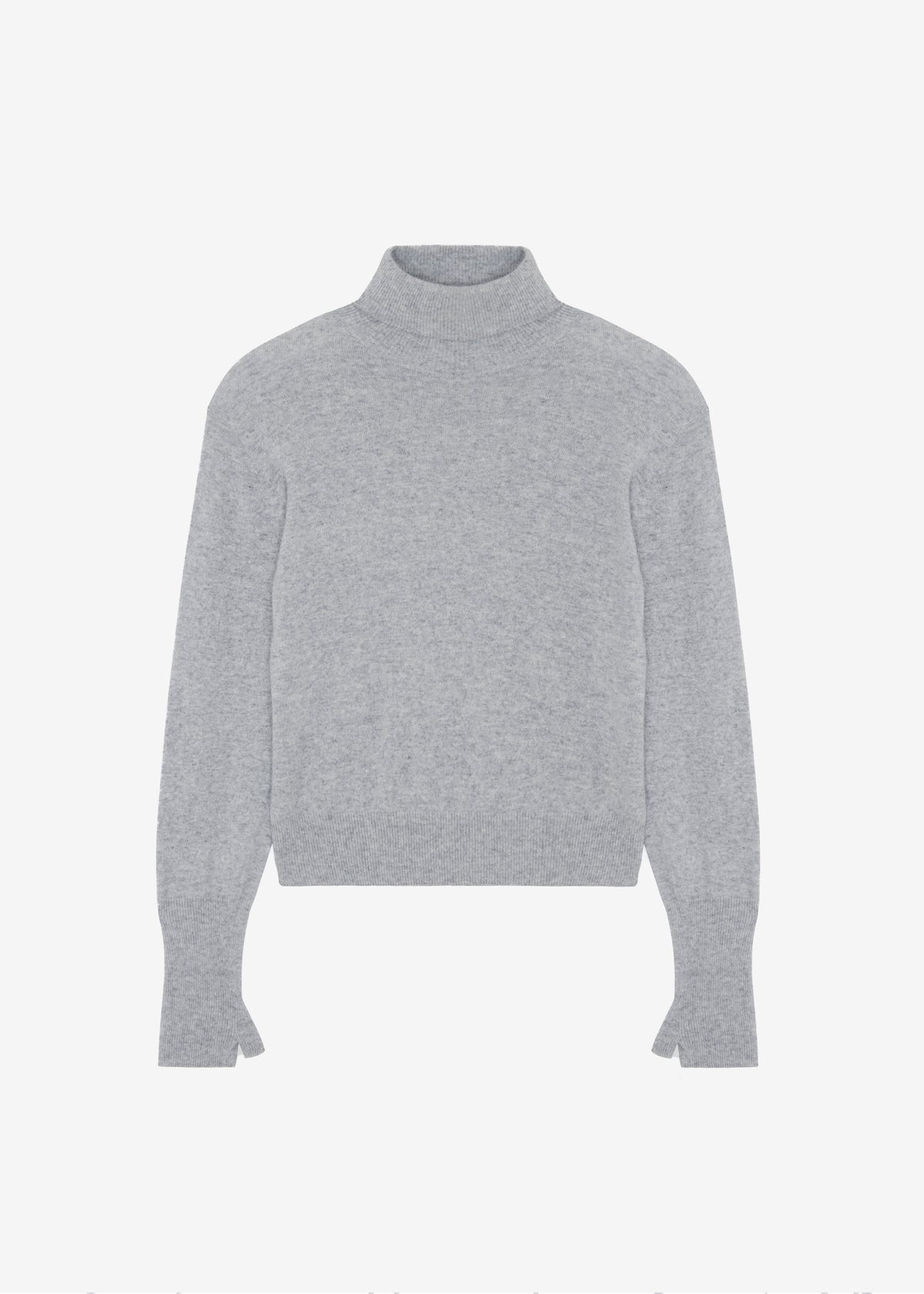 Delia Wool Turtleneck - Grey - 10