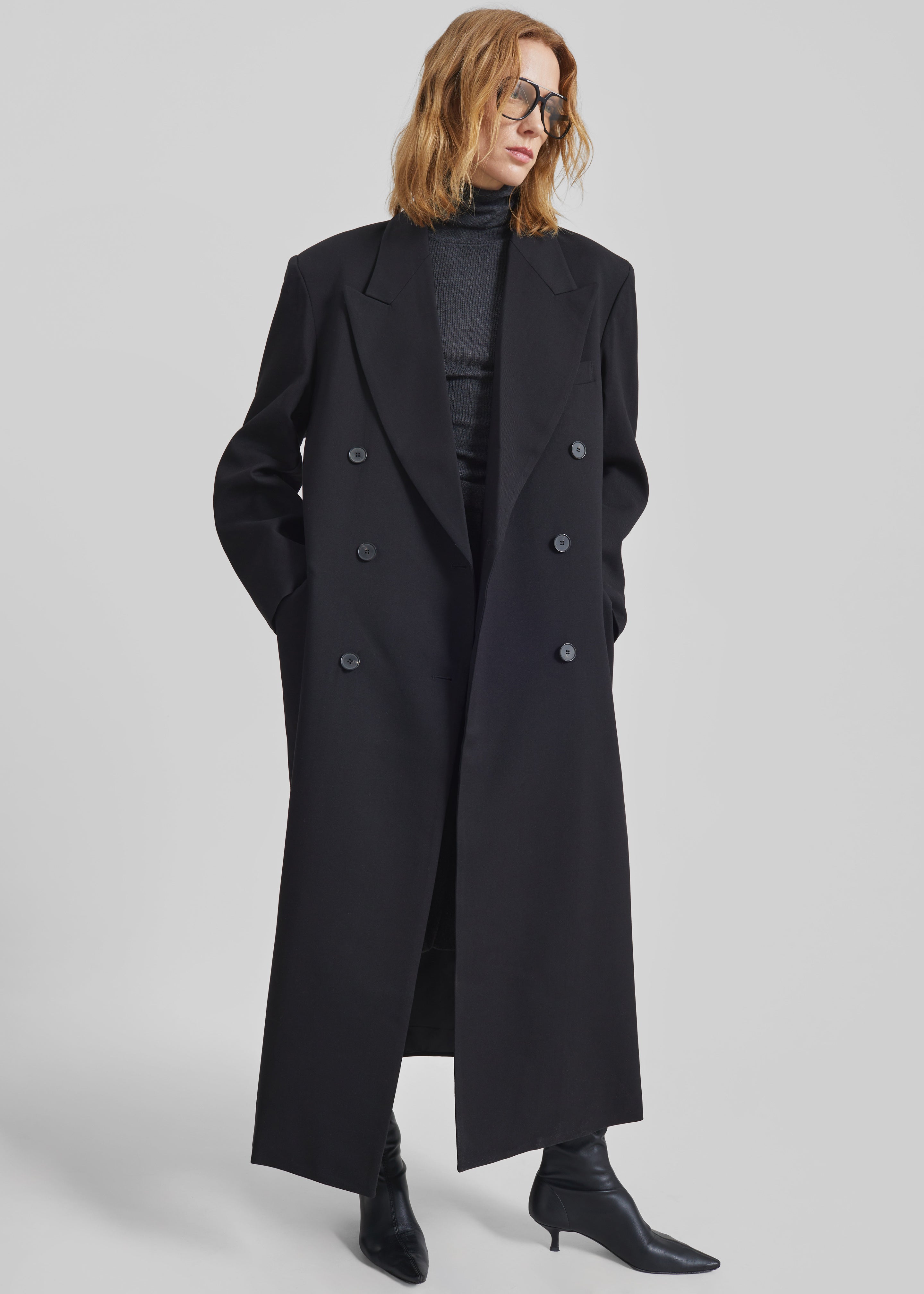 hype kyoto double long coat ［blk］ Jane Long Coat - Black – The Frankie Shop
