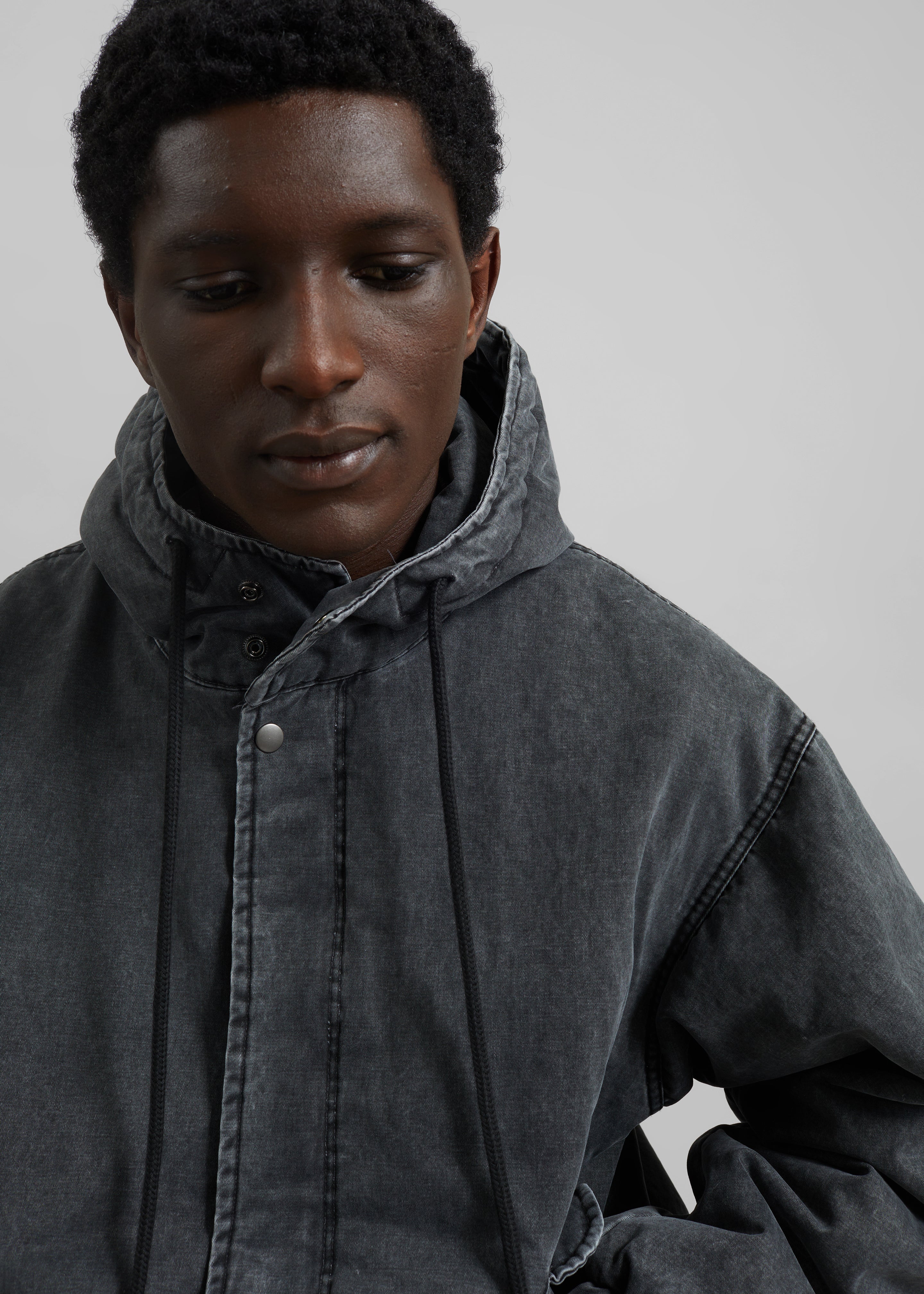 Delvin Padded Jacket - Charcoal – The Frankie Shop