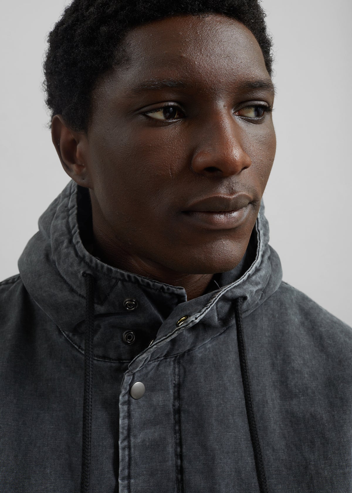 Delvin Padded Jacket - Charcoal - 7
