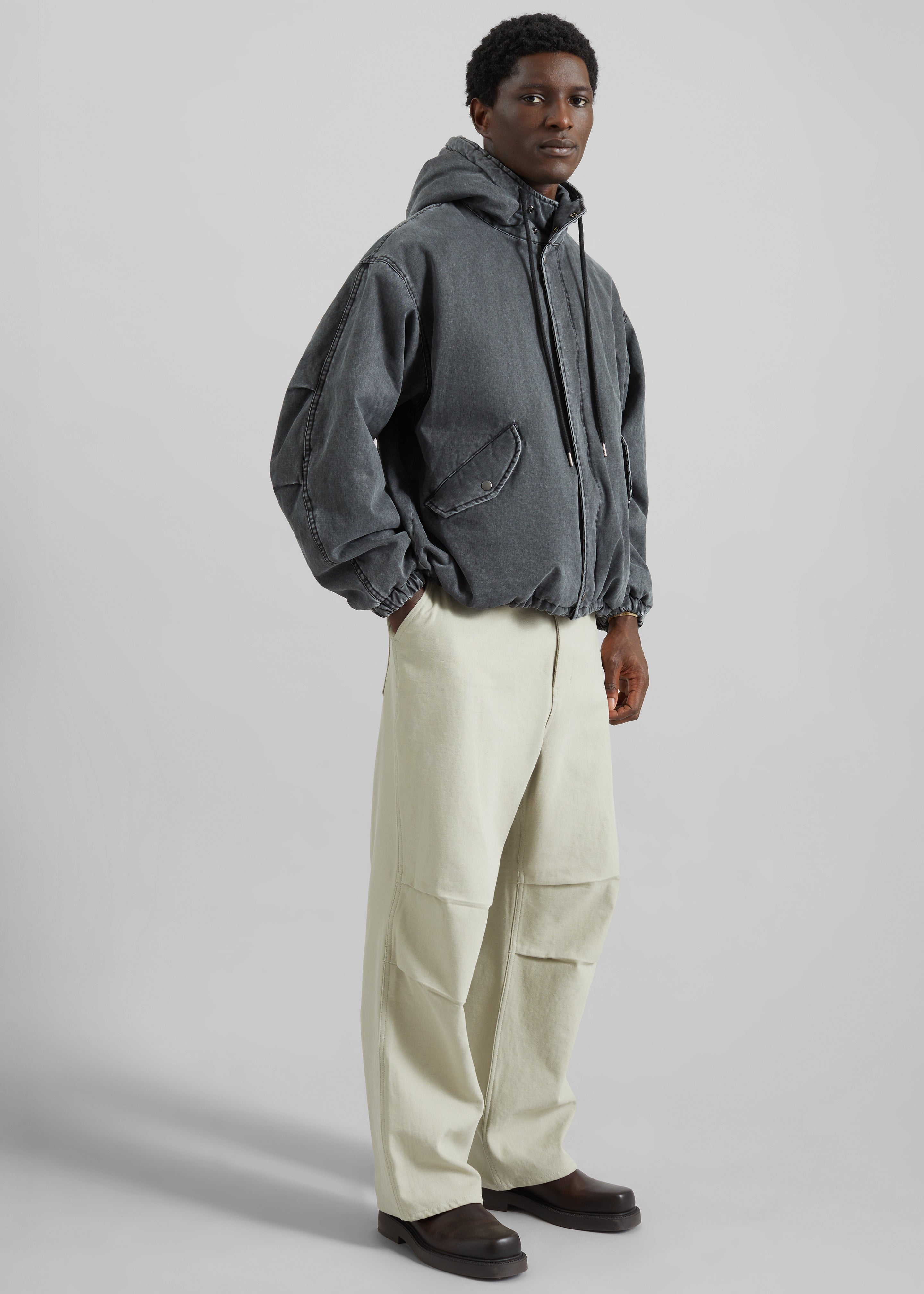 Delvin Padded Jacket - Charcoal - 6