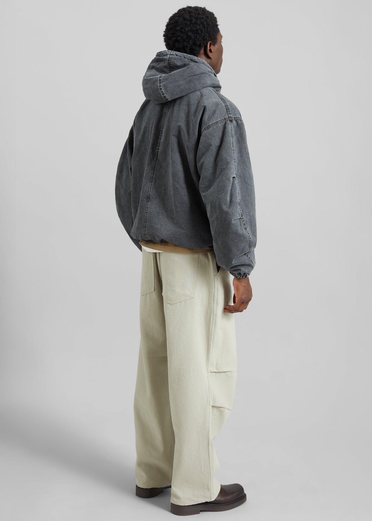 Delvin Padded Jacket - Charcoal - 8