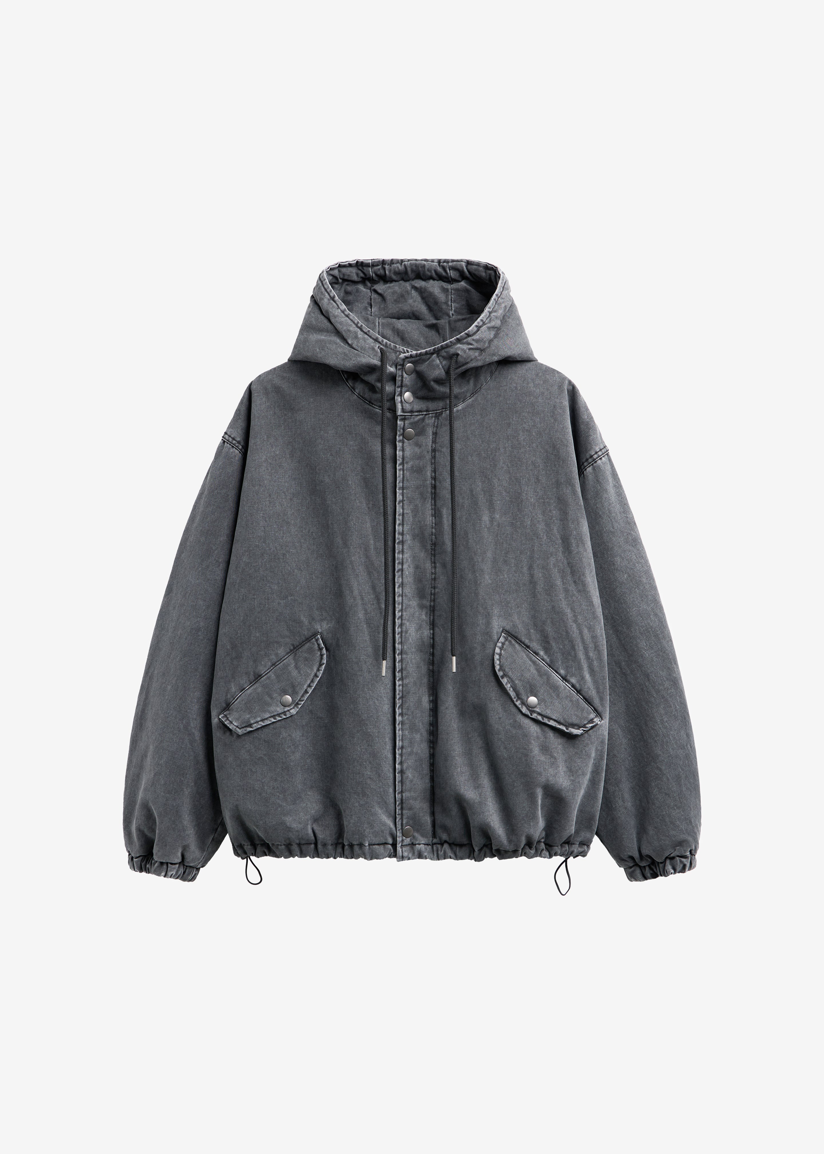 Delvin Padded Jacket - Charcoal – The Frankie Shop