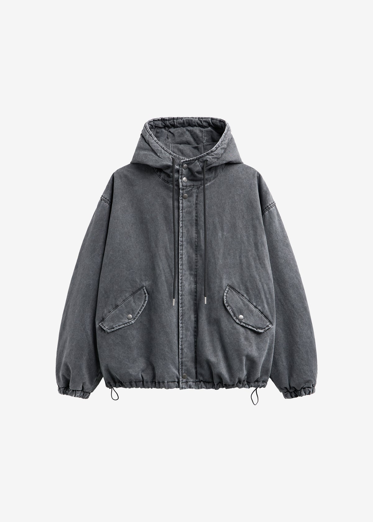 Delvin Padded Jacket - Charcoal - 9