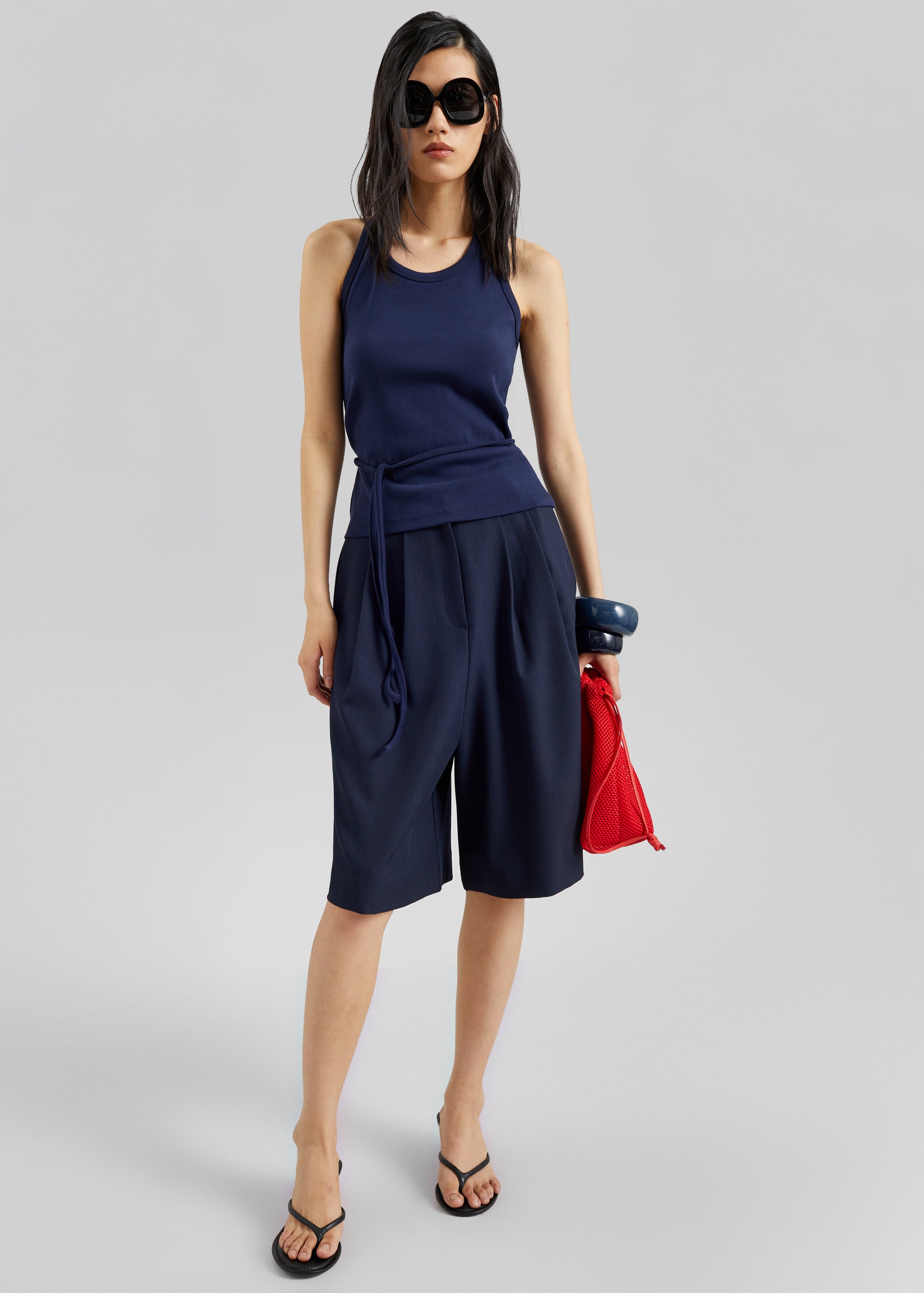 Shop the look image for Denia Halter Tie Top - Navy
