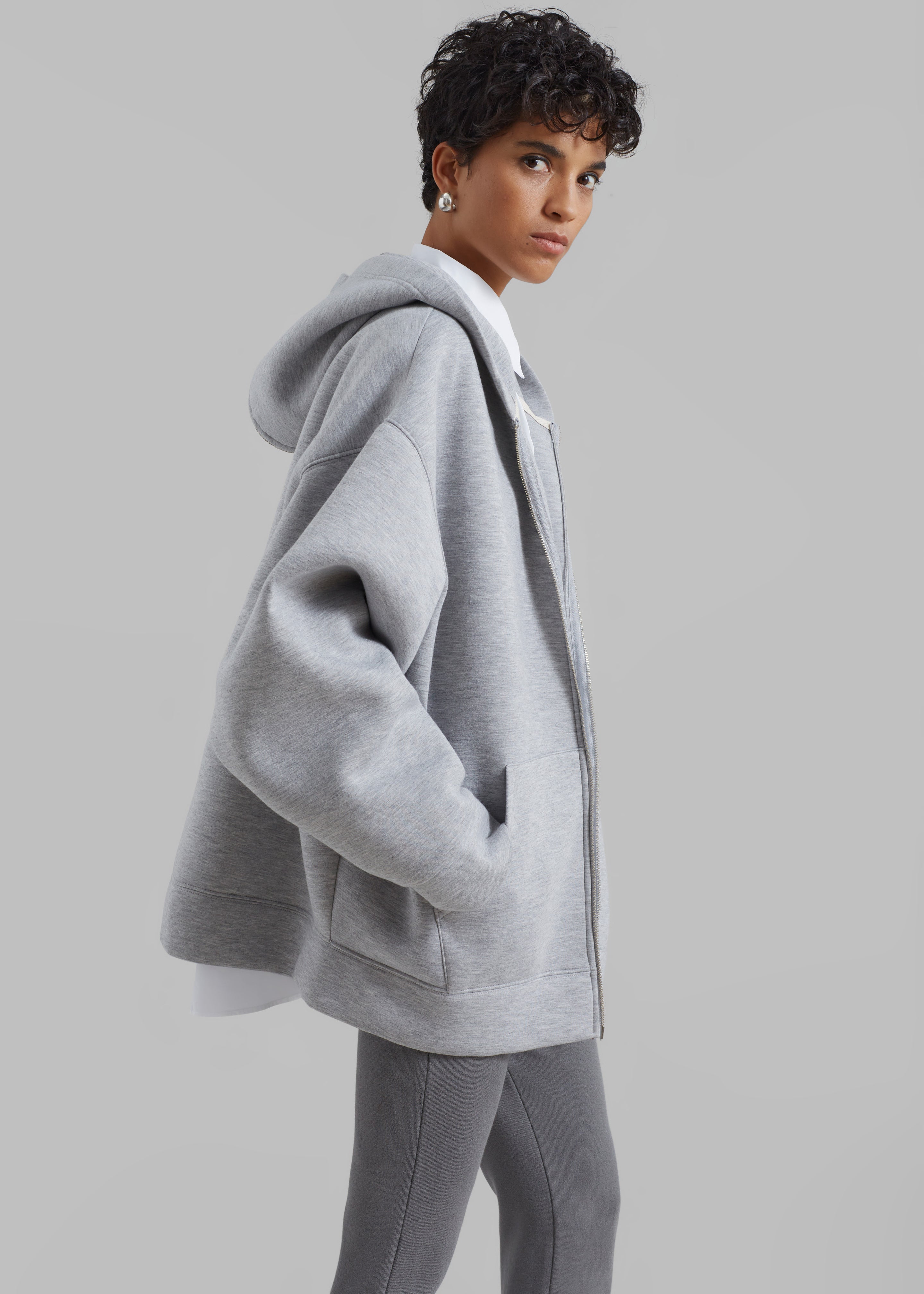 Denton Oversized Hoodie - Grey – The Frankie Shop