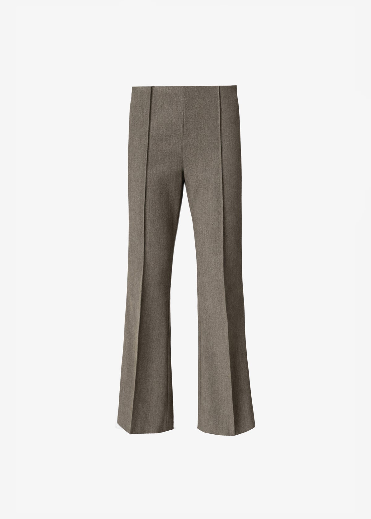Dessa Wool Flared Pants - Beige Melange - 7