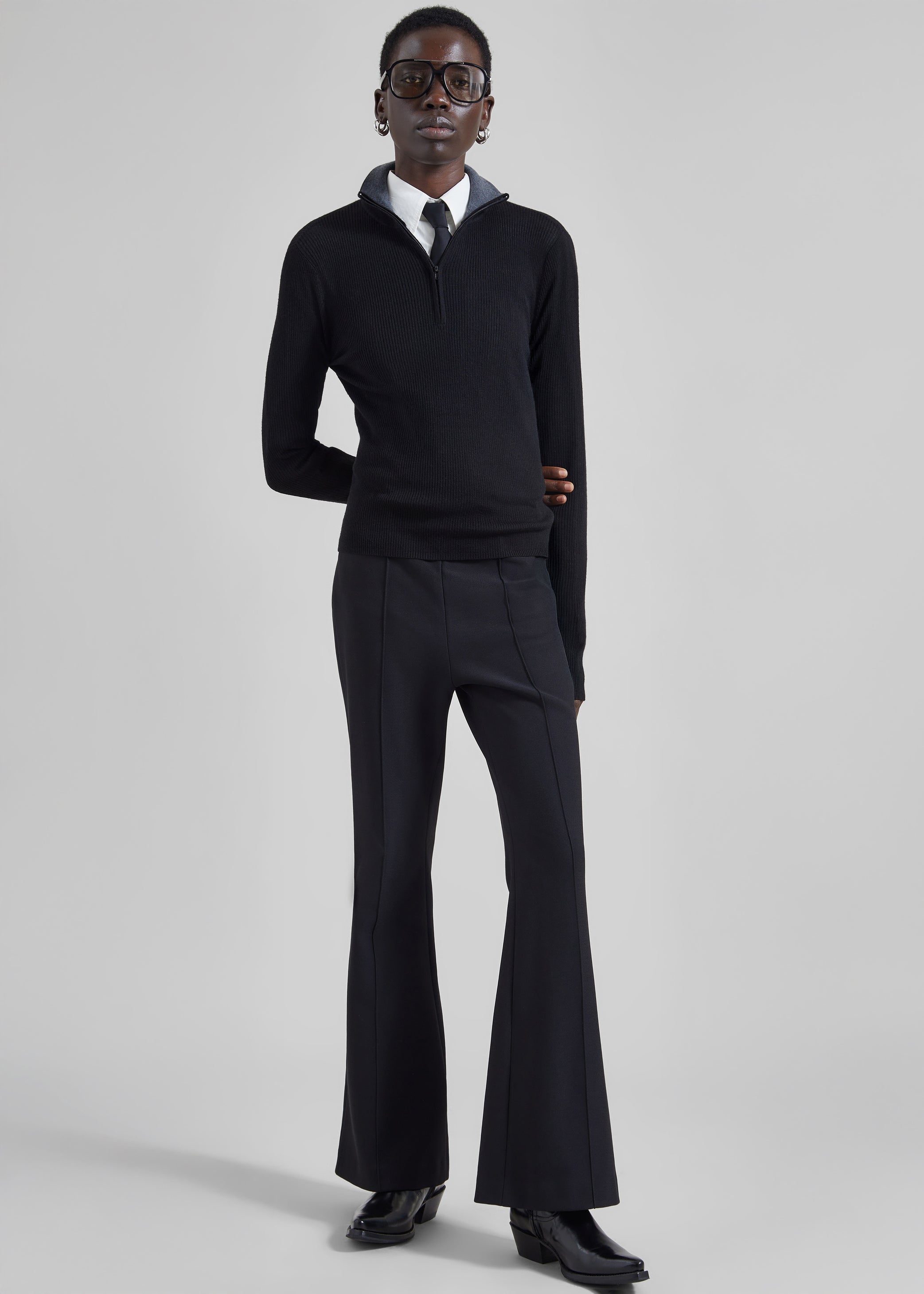 Shop the look image for Dessa Flared Pants - Black