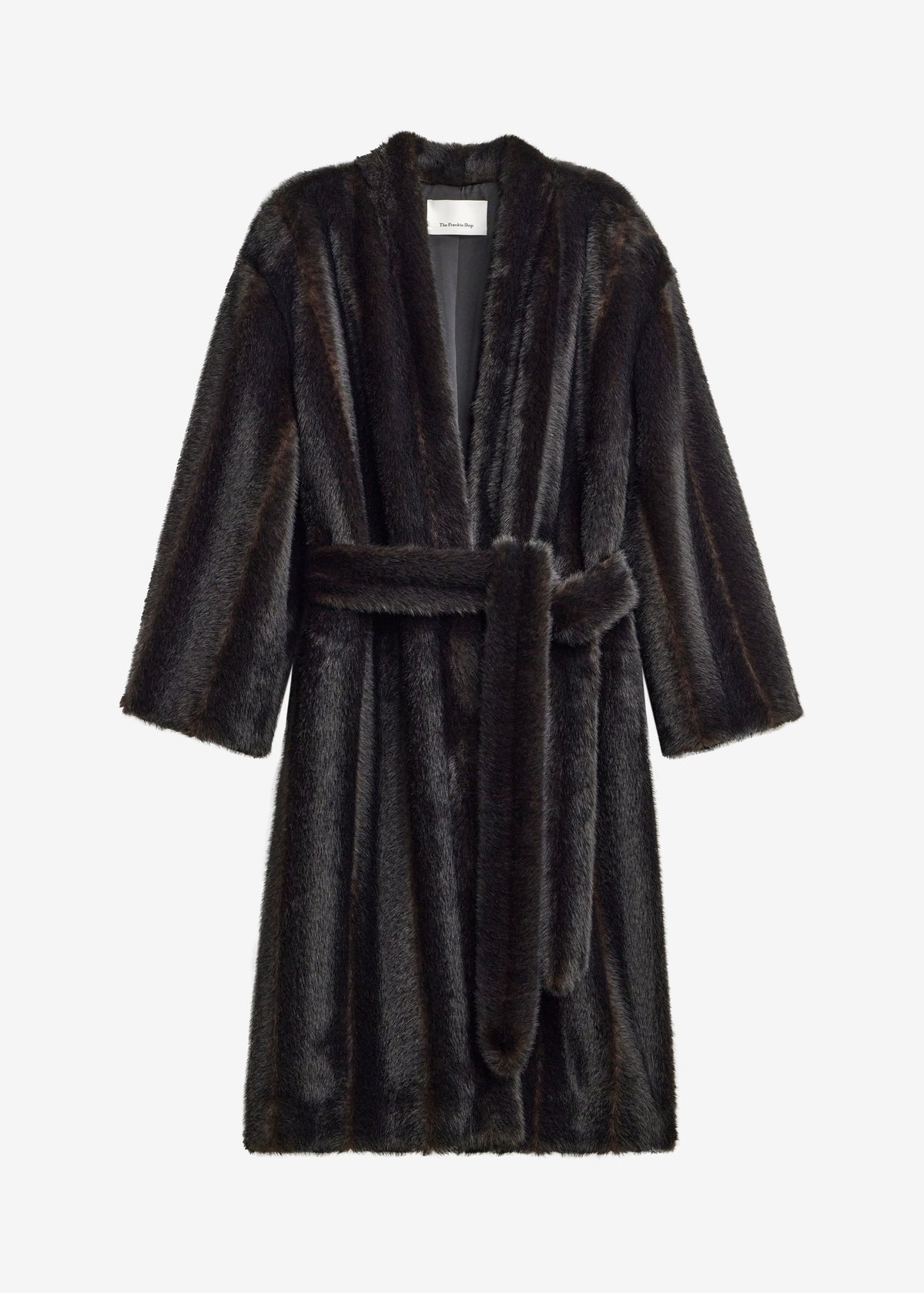 Destiny Padded Faux Fur Coat - Brown - 10