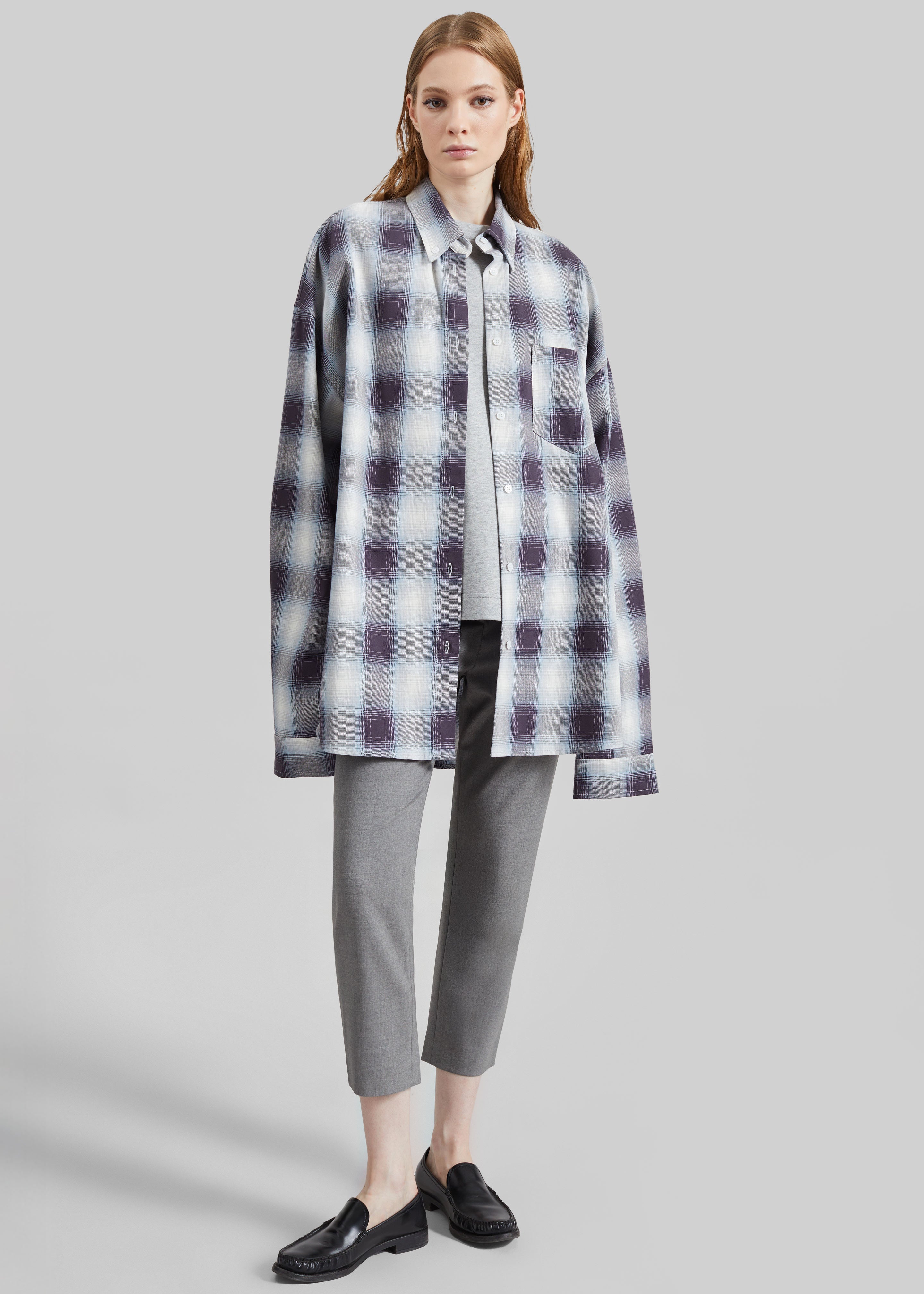 Devv Shirt - Checked Blue - 4