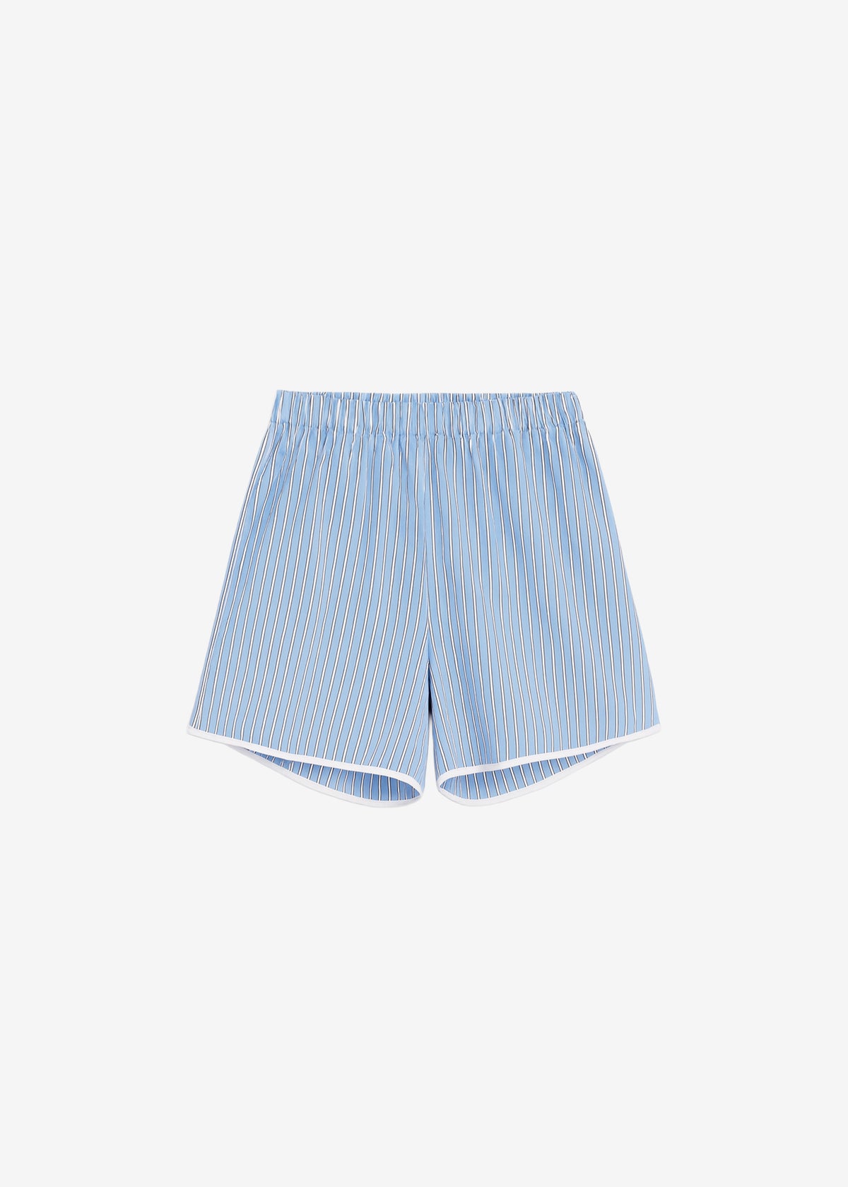 Deya Fluid Mini Boxer Shorts - Blue/White Stripe - 7
