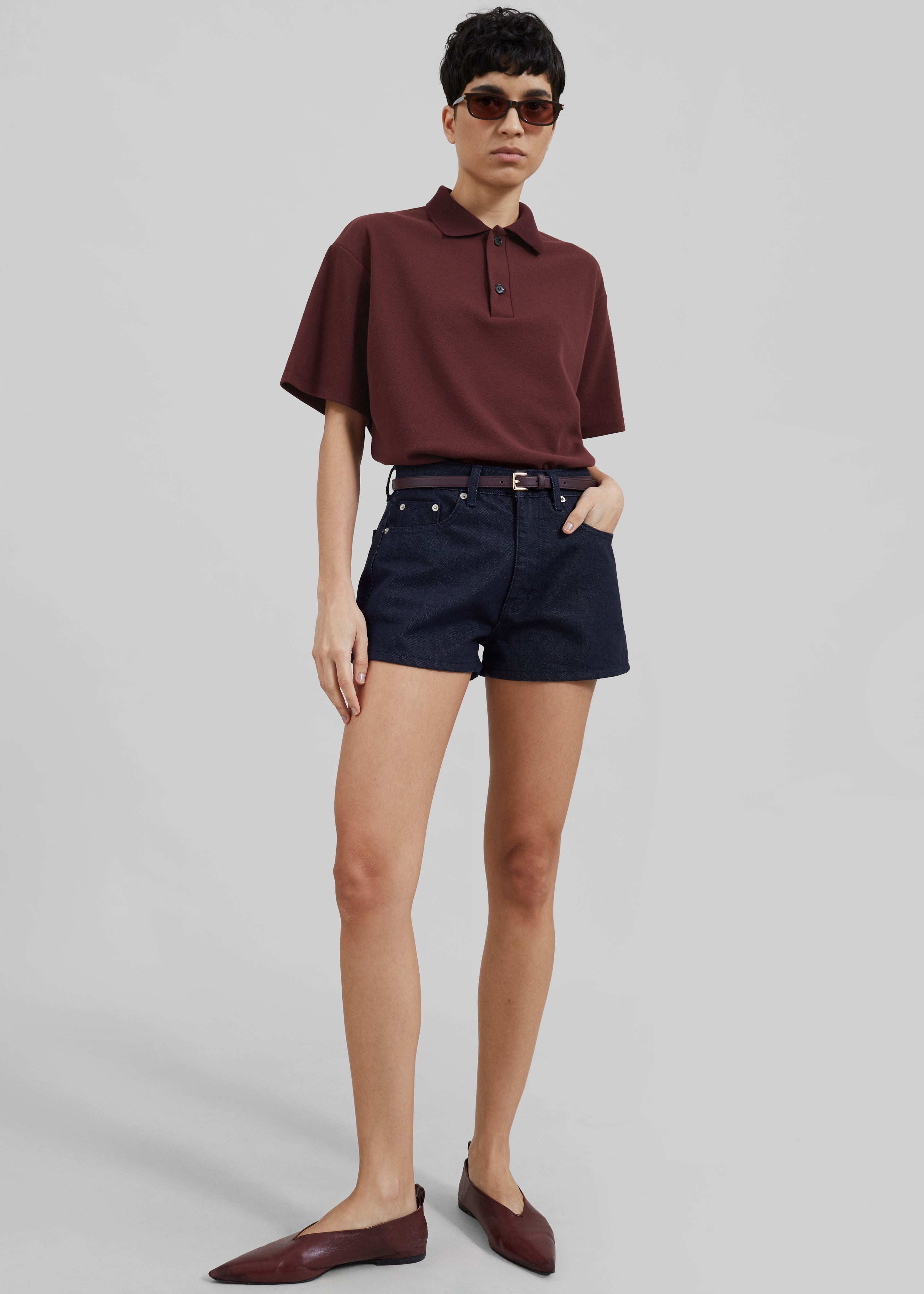 Dianne Polo Shirt - Burgundy - 7