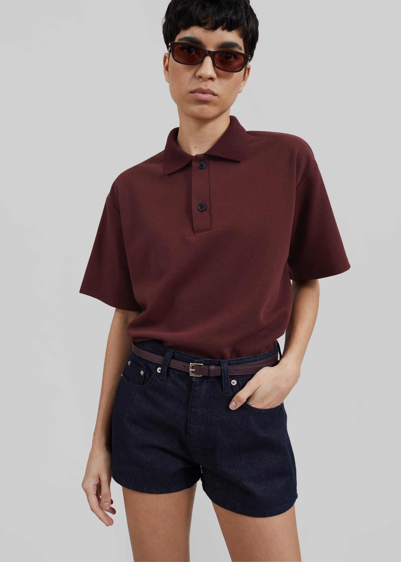 Dianne Polo Shirt - Burgundy - 1