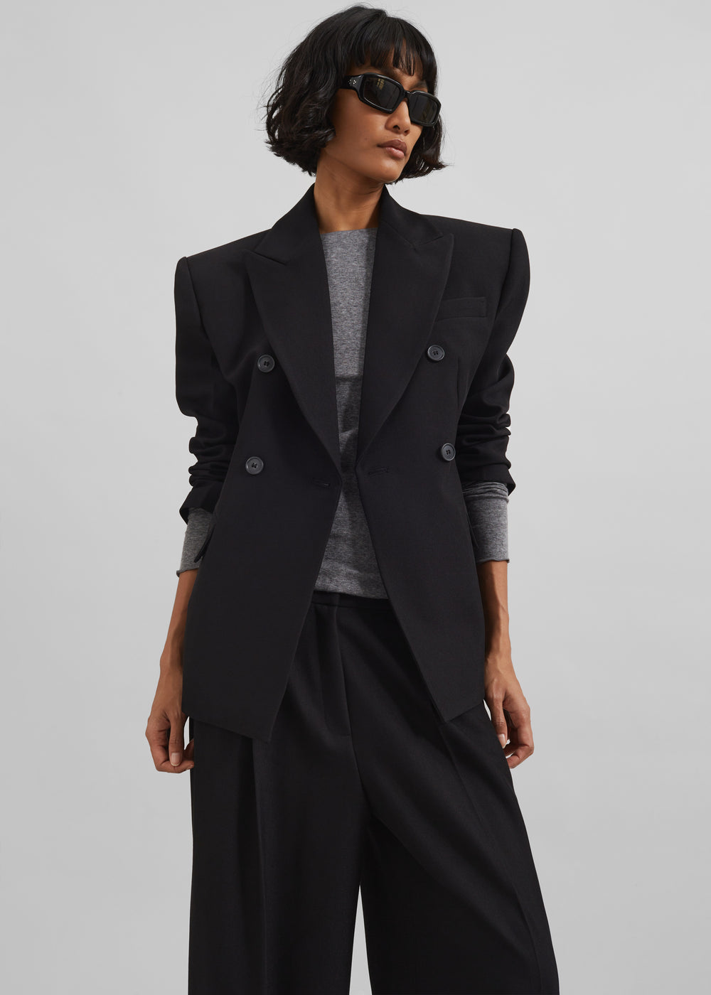 Doyer Cinched Blazer - Black
