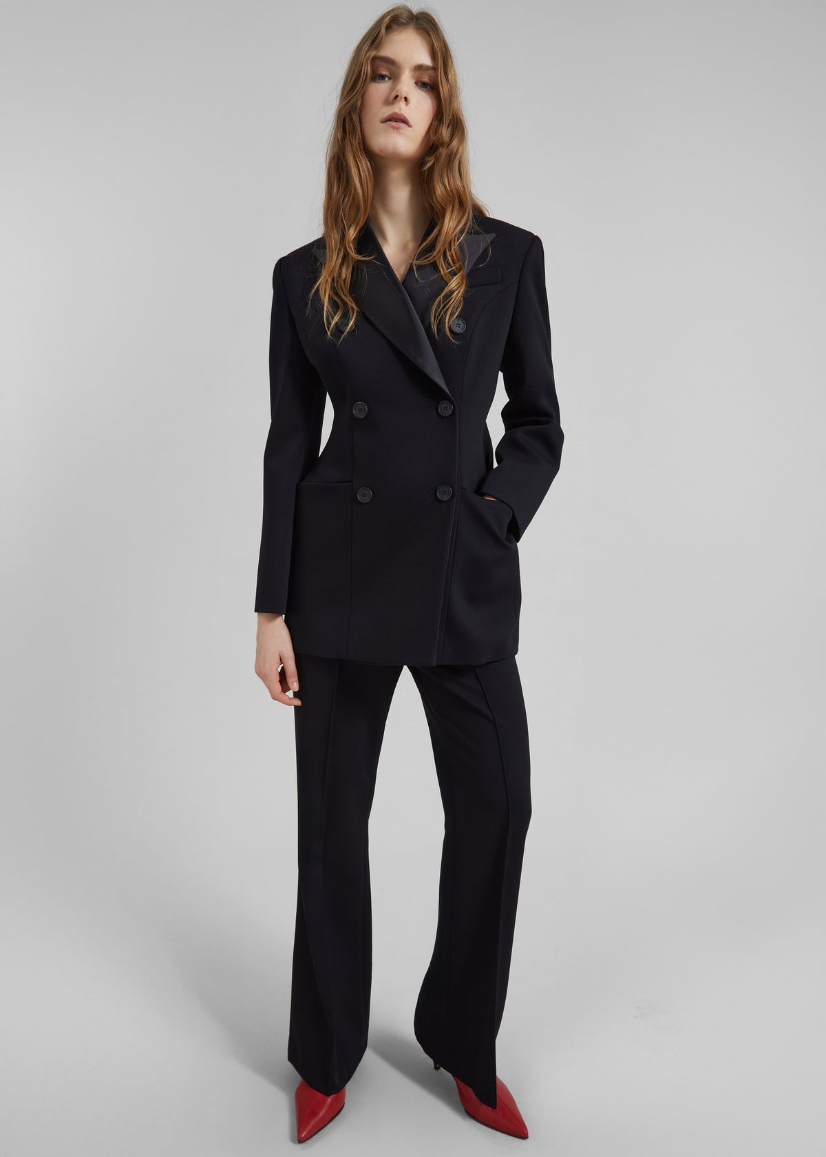 Dorotea Hourglass Smoking Blazer - Black - 6