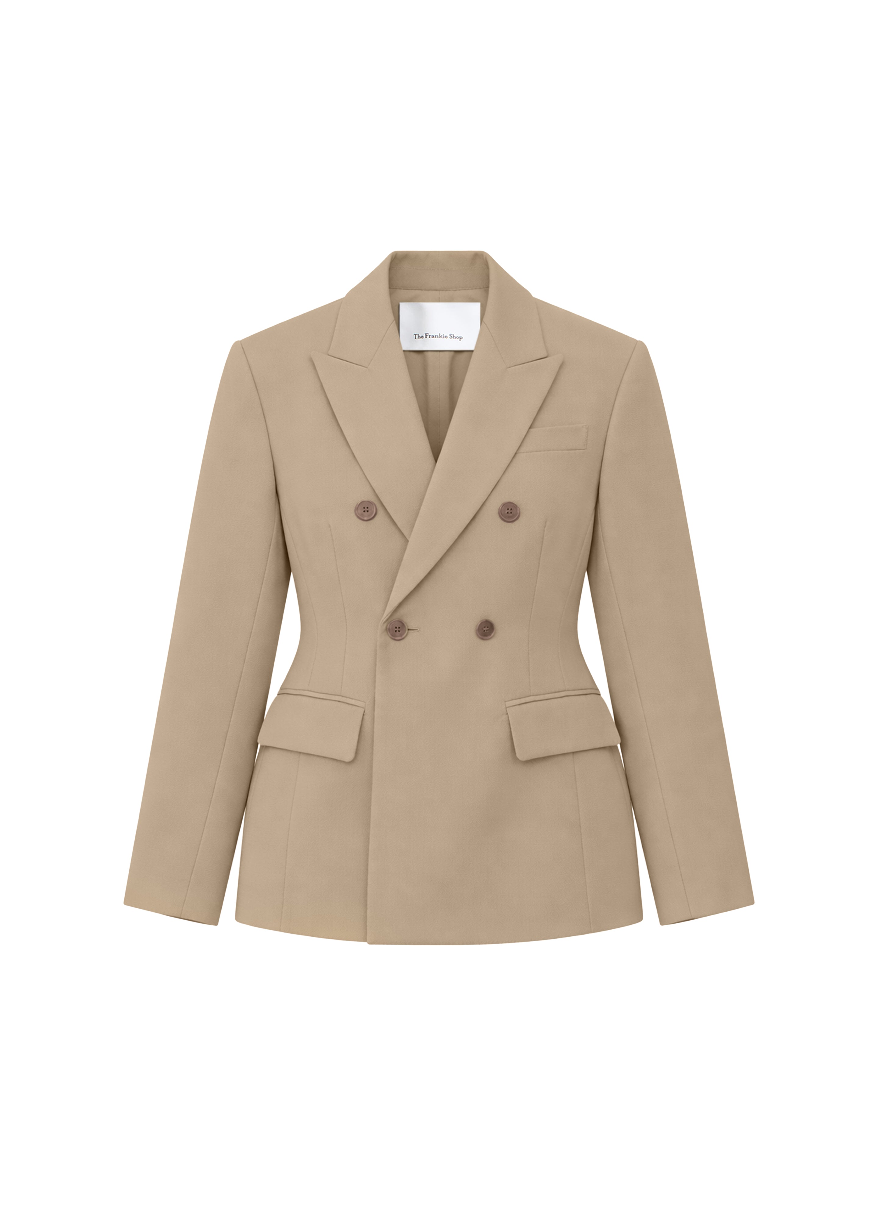 Doyer Cinched Blazer - Beige – The Frankie Shop