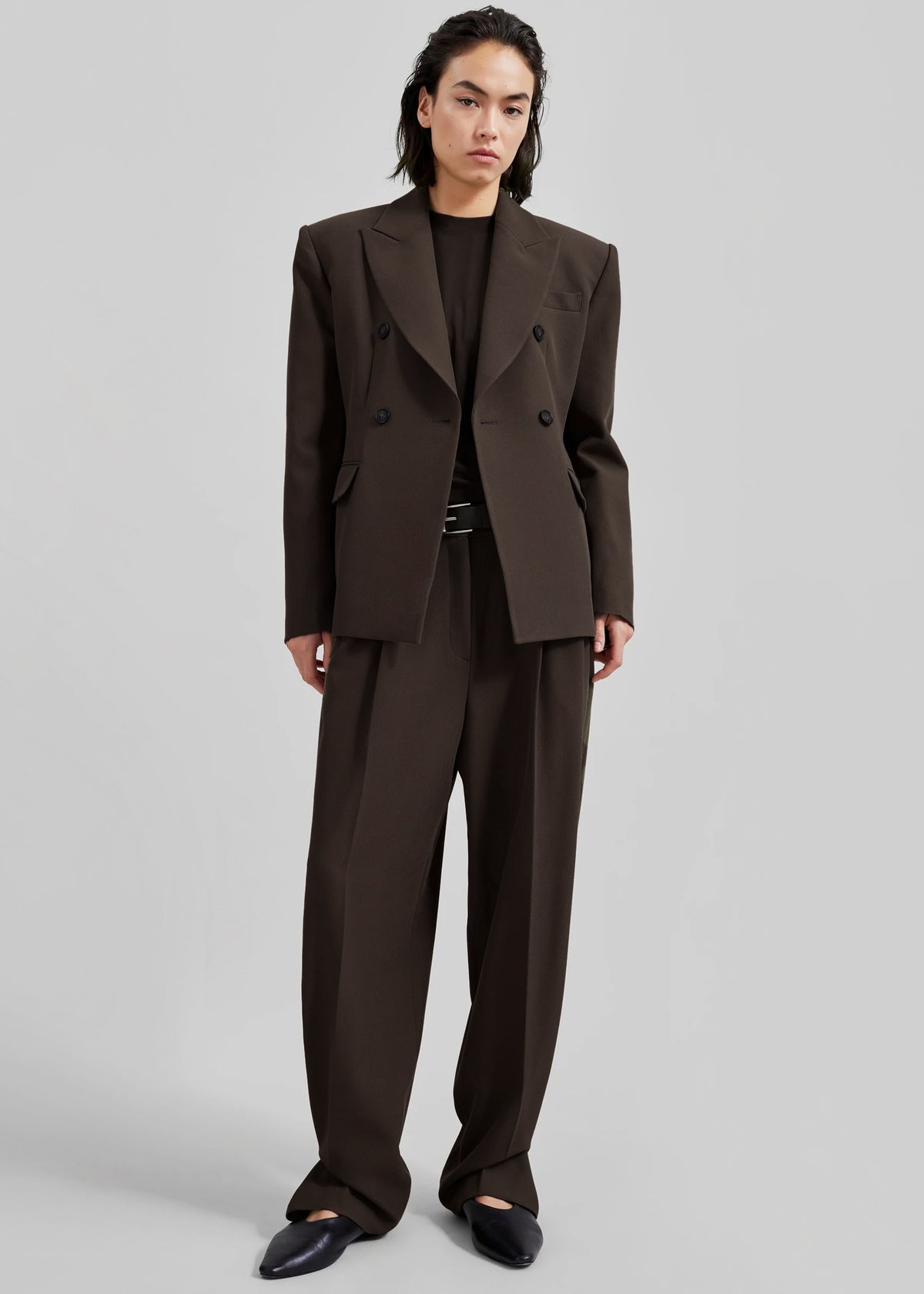 Doyer Cinched Blazer - Brown - 6