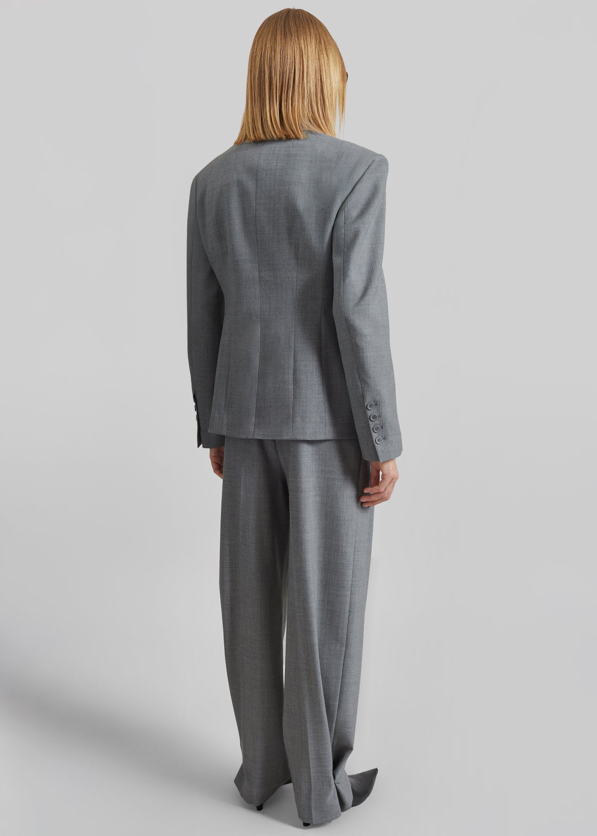 Doyer Cinched Blazer - Light Grey - 6