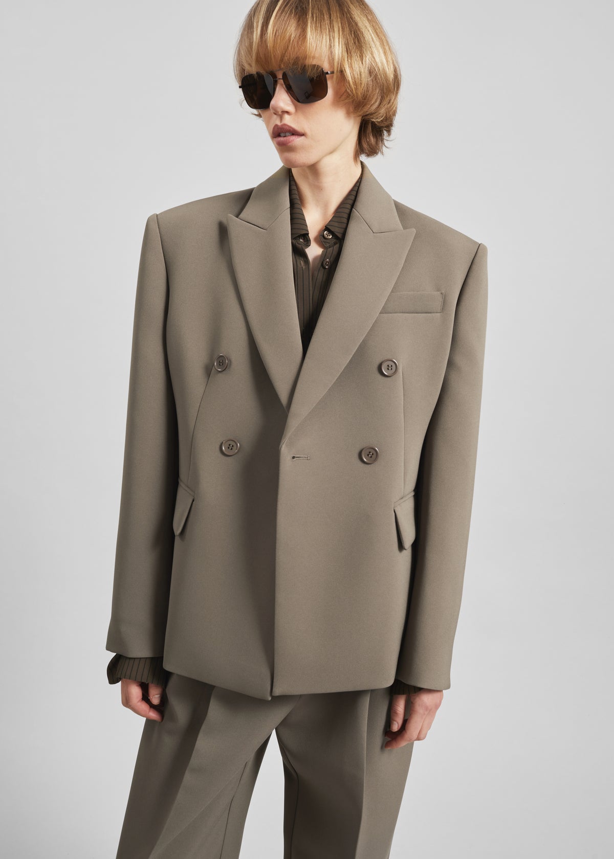 Doyer Cinched Blazer - Moss Green - 4