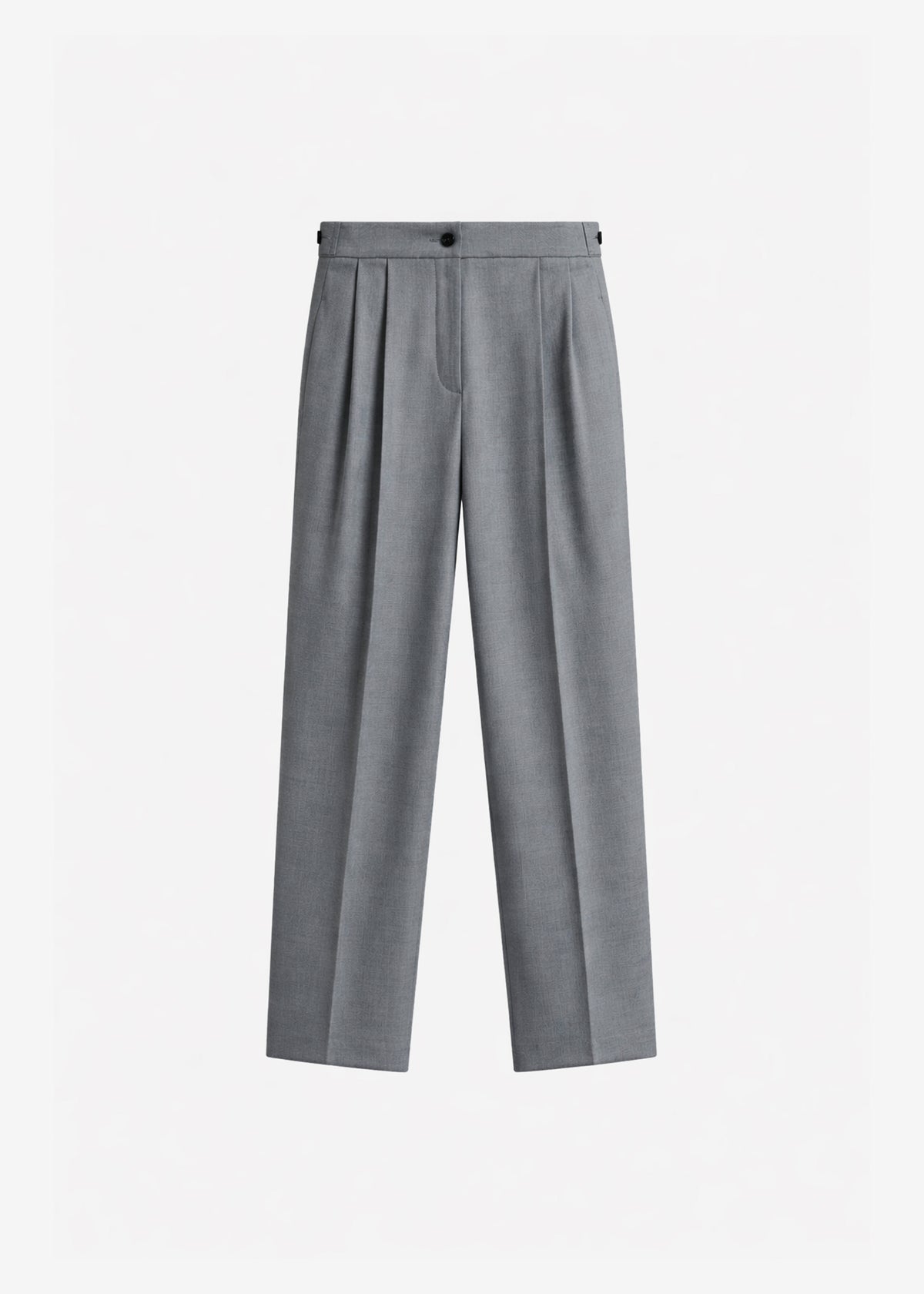 Doyer Pleated Trousers - Light Grey - 8