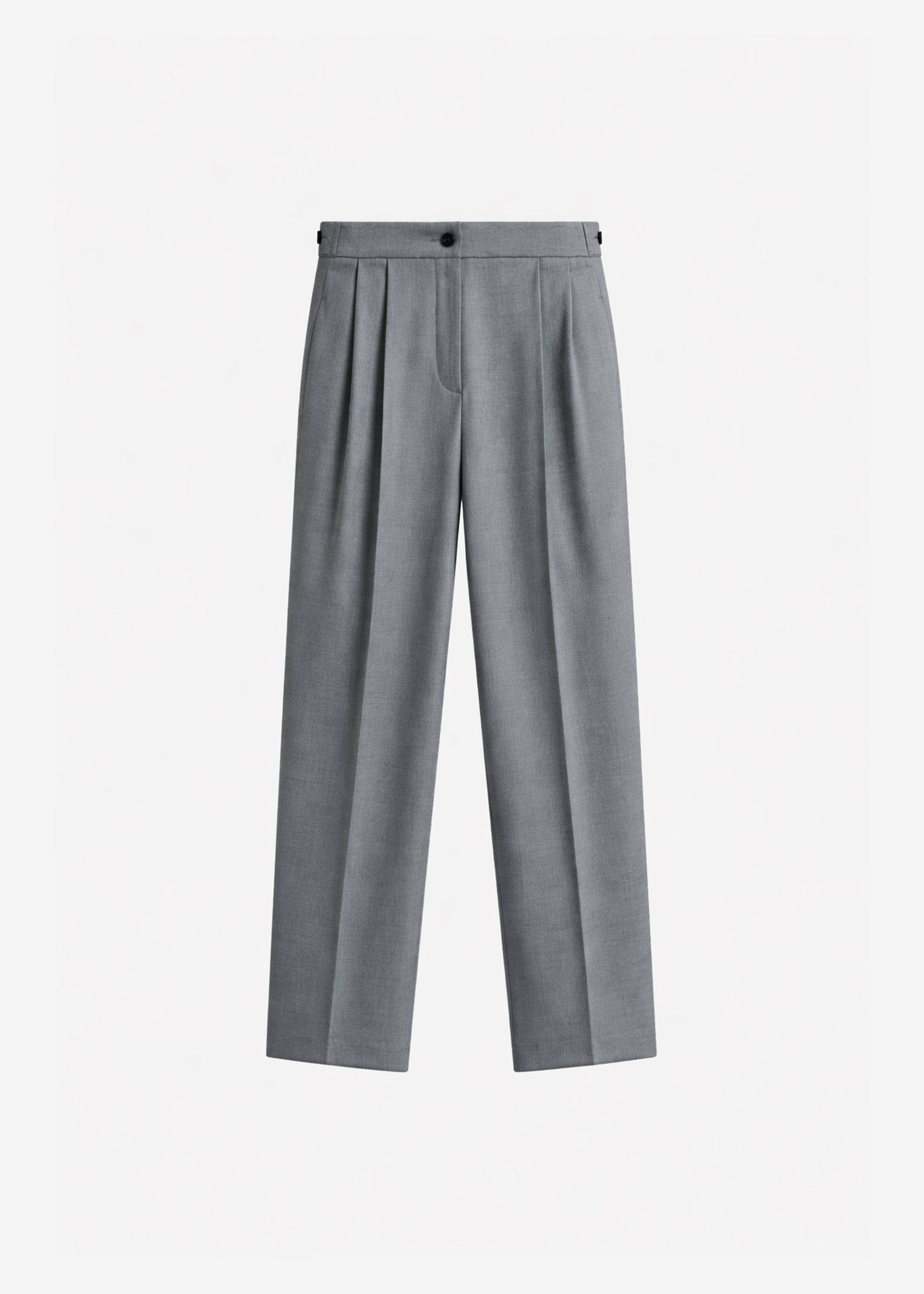 Doyer Pleated Trousers - Light Grey - 8
