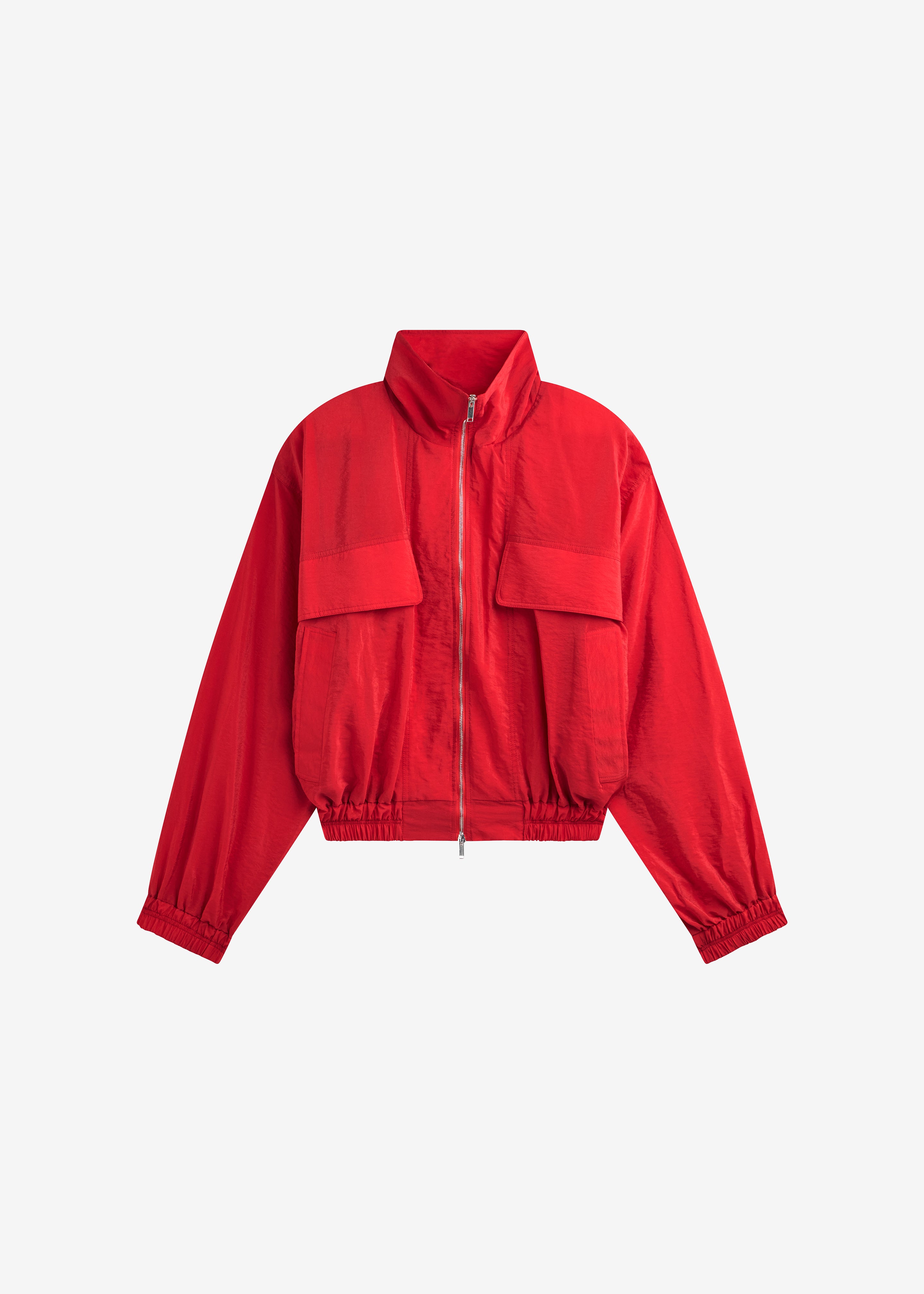 Drea Sheer Bomber Jacket - Red – The Frankie Shop