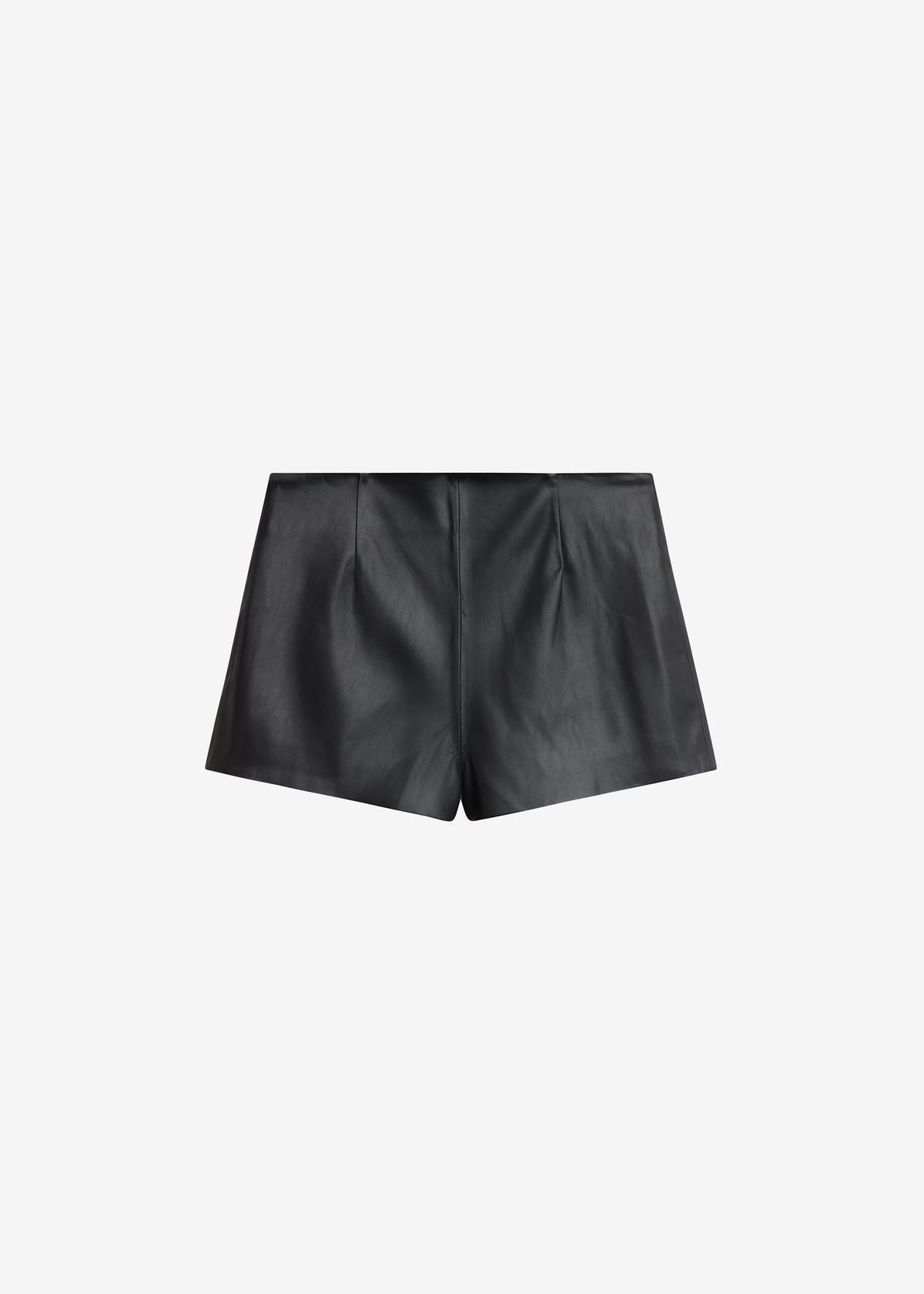 Dreux Faux Leather Hot Pants - Black - 7