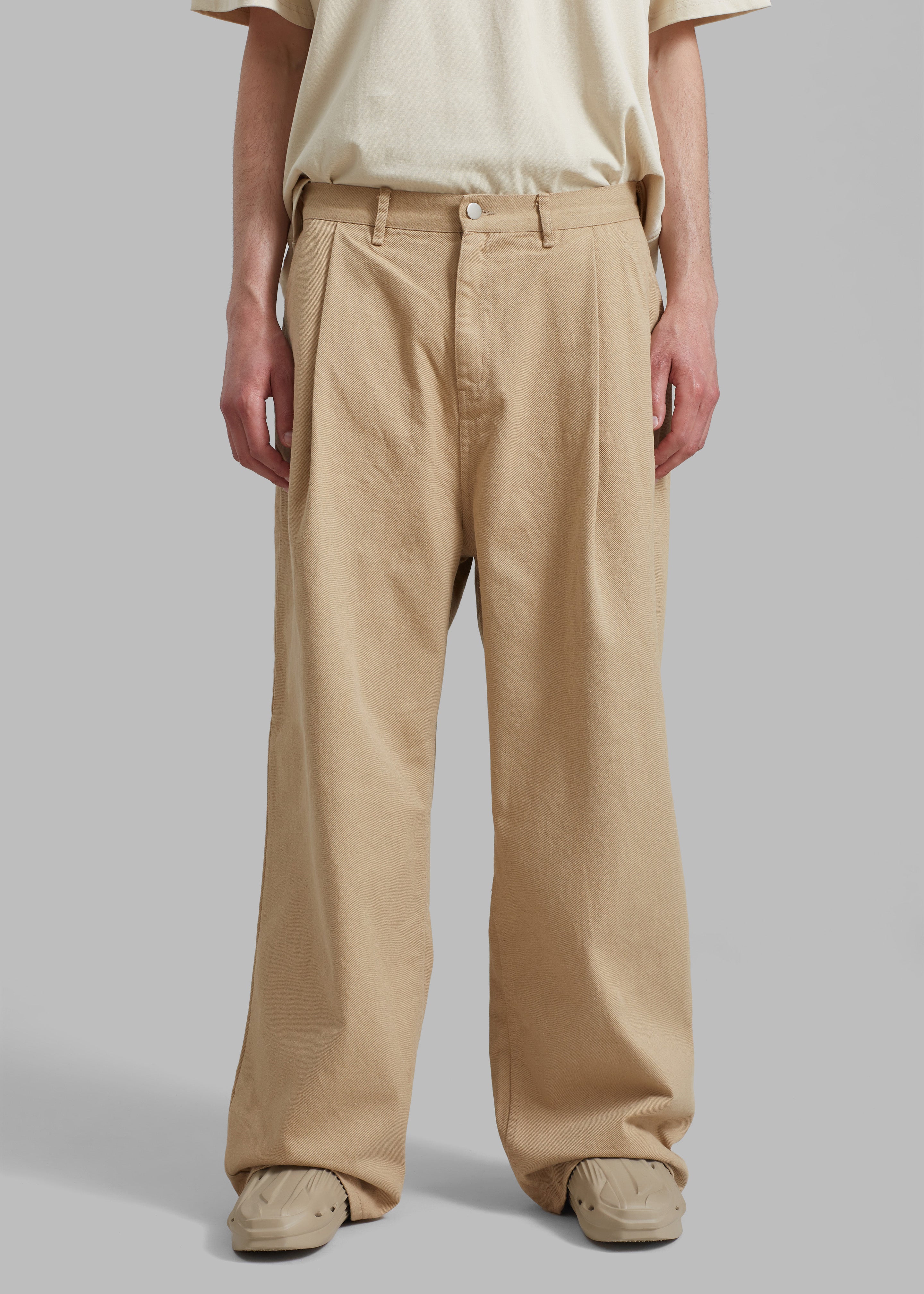 Drew Denim Pants - Beige - 9 - Drew Denim Pants - Beige [gender-male]