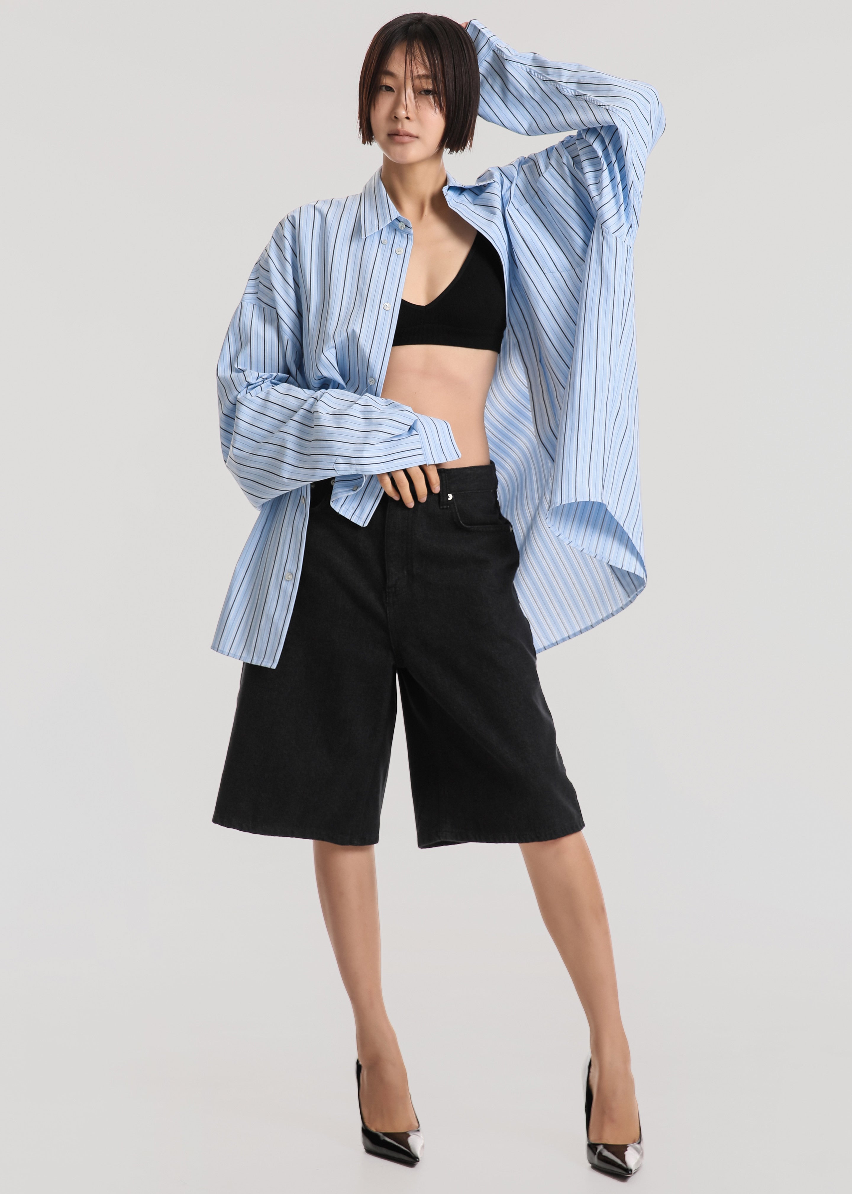 Drimna Shirt - Blue Stripe – The Frankie Shop