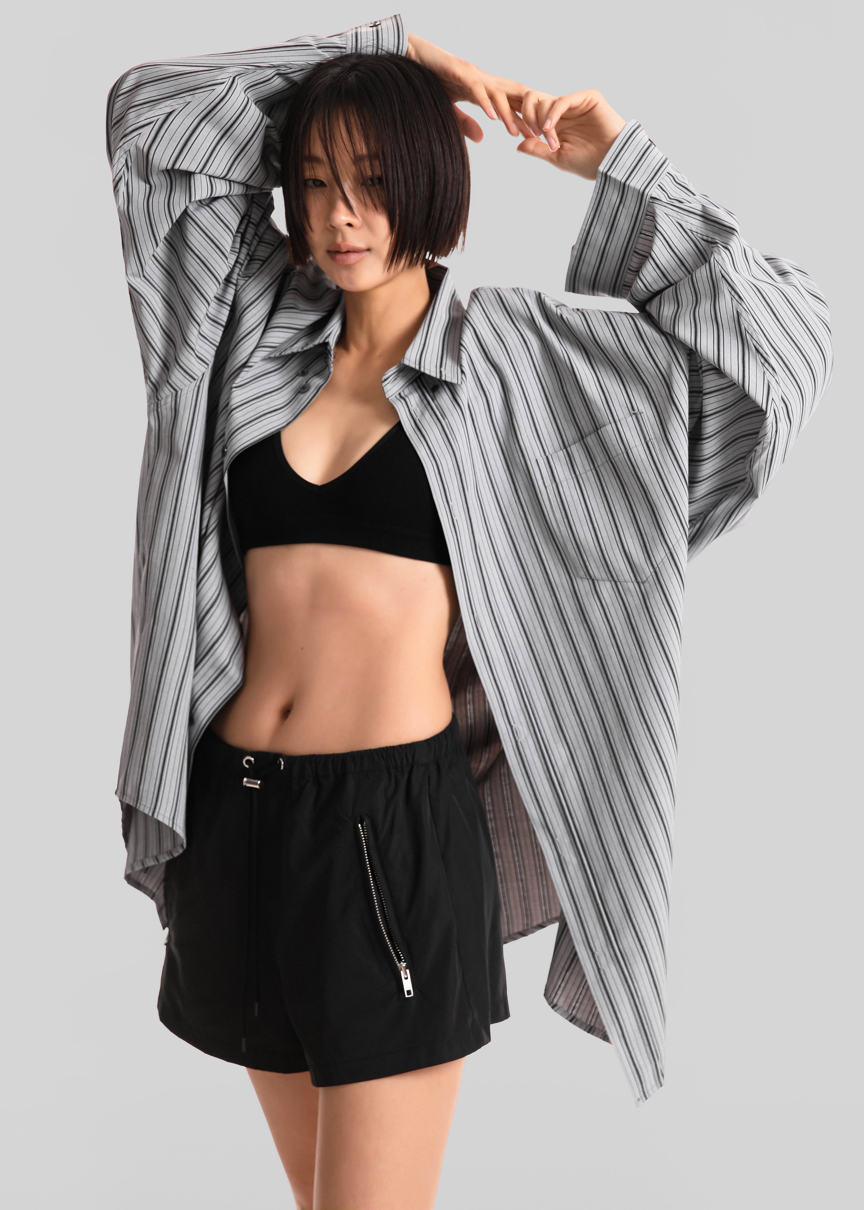 Drimna Shirt - Grey Stripe - 6