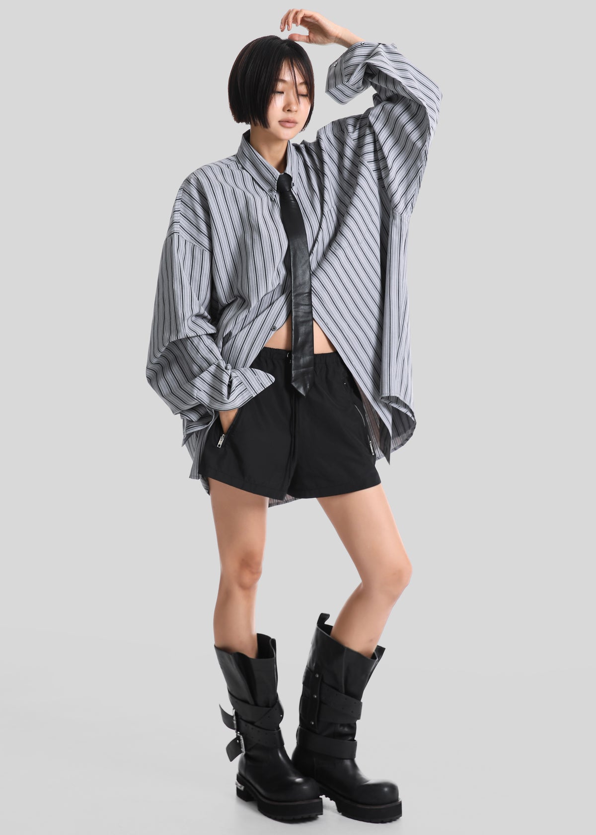 Drimna Shirt - Grey Stripe - 3