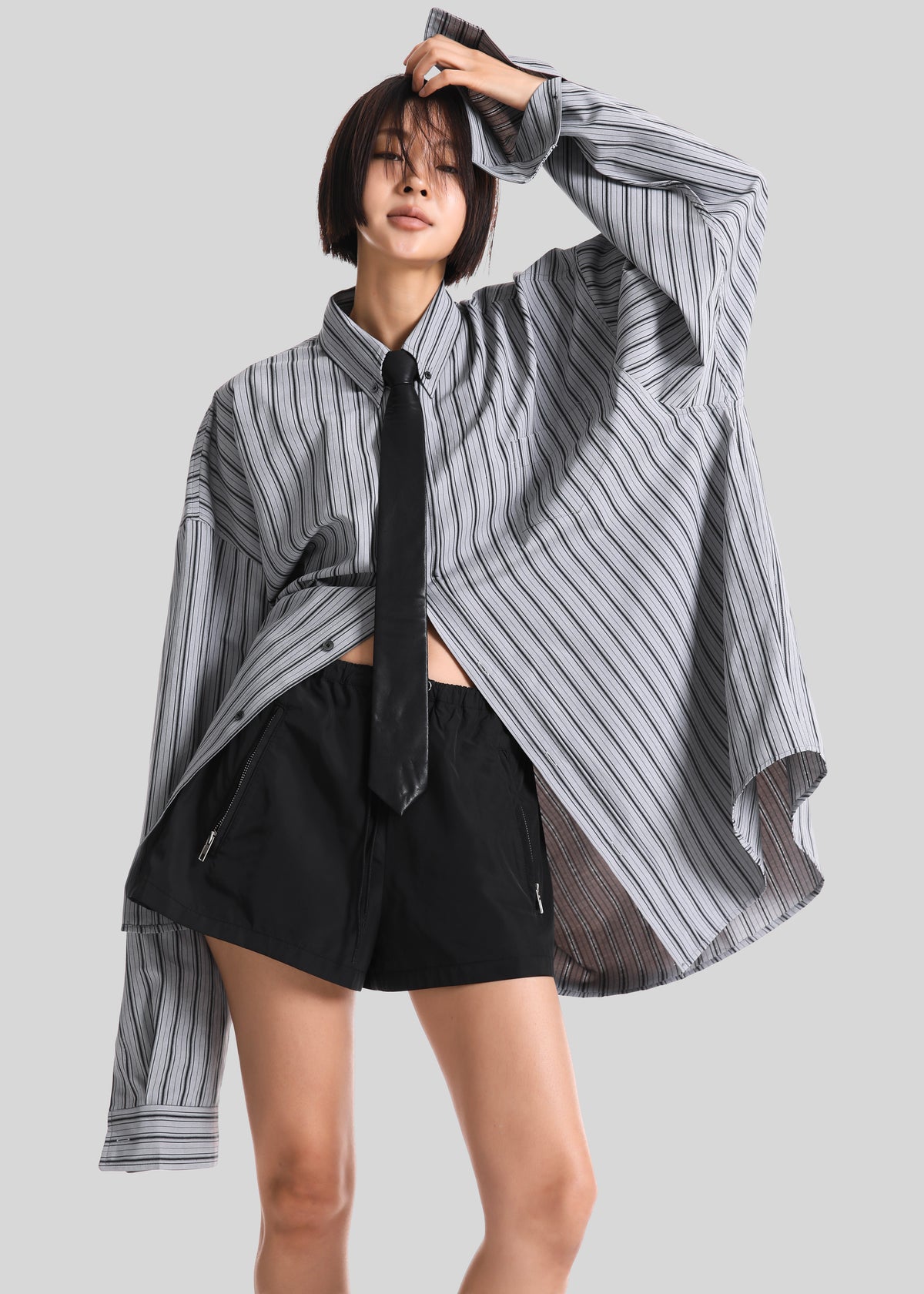 Drimna Shirt - Grey Stripe - 1