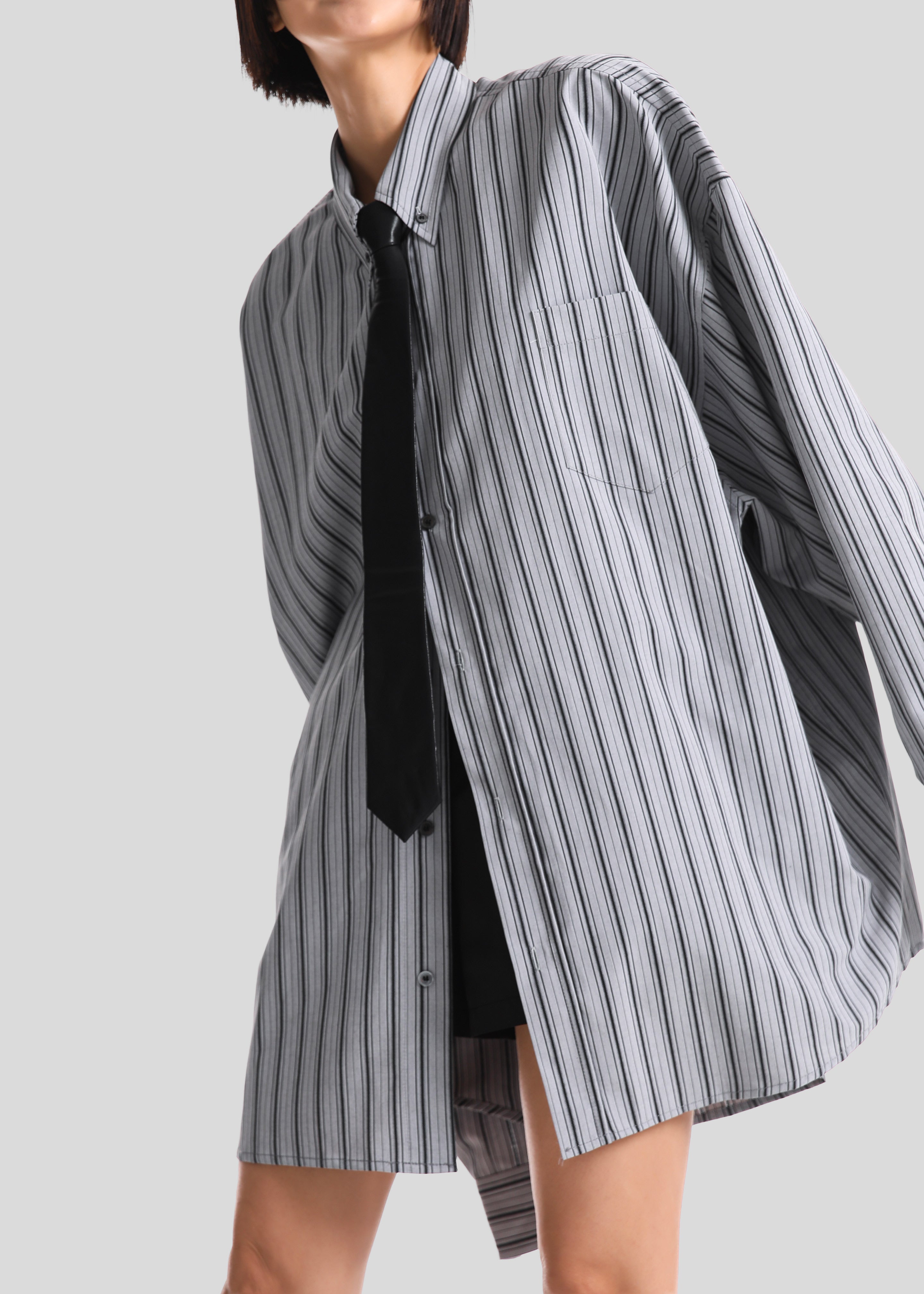 Drimna Shirt - Grey Stripe - 7